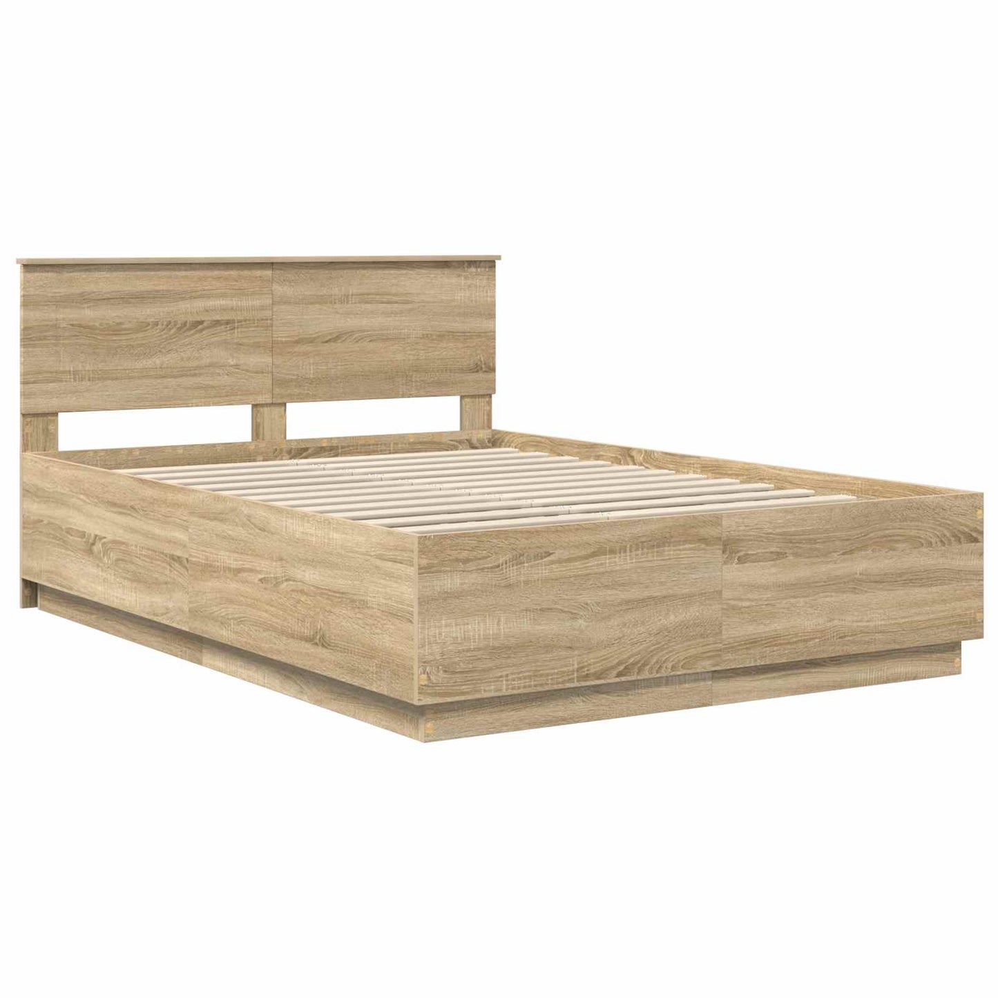 vidaXL Σκελετός Κρεβατιού Sonoma Δρυς 150 x 200 cm Επεξεργασμένο Ξύλο