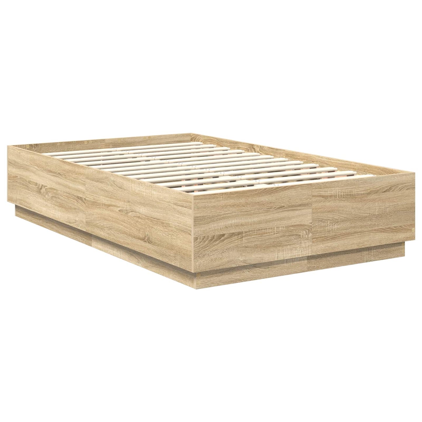 vidaXL Σκελετός Κρεβατιού Sonoma Δρυς 135 x 190 cm Επεξεργασμένο Ξύλο