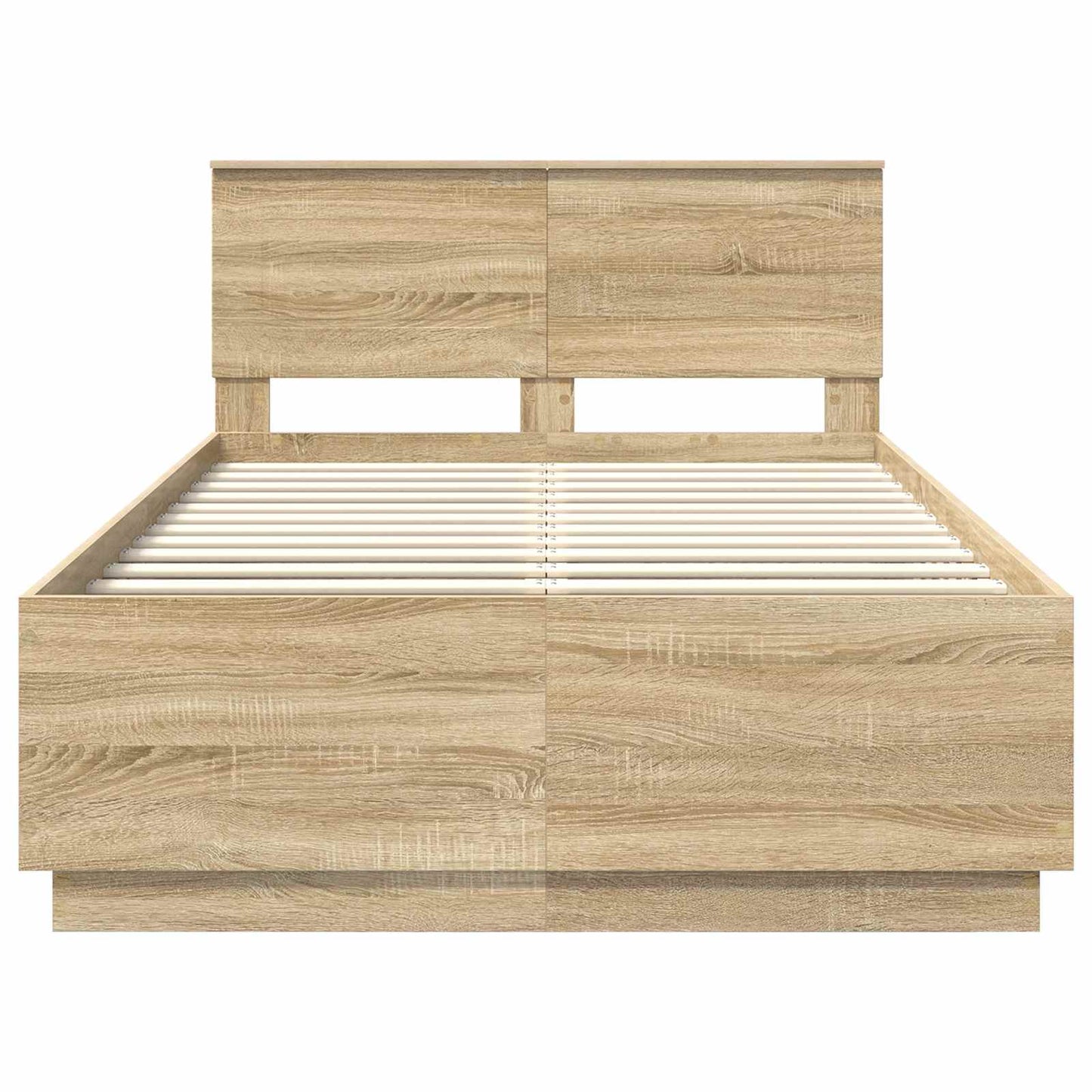 vidaXL Σκελετός Κρεβατιού Sonoma Δρυς 120 x 200 cm Επεξεργασμένο Ξύλο