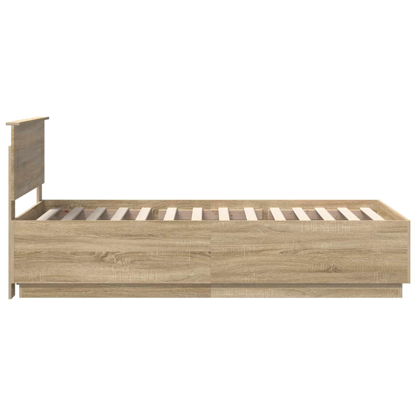 vidaXL Σκελετός Κρεβατιού Δρύς Sonoma 100 x 200 cm Επεξεργασμένο ξύλο