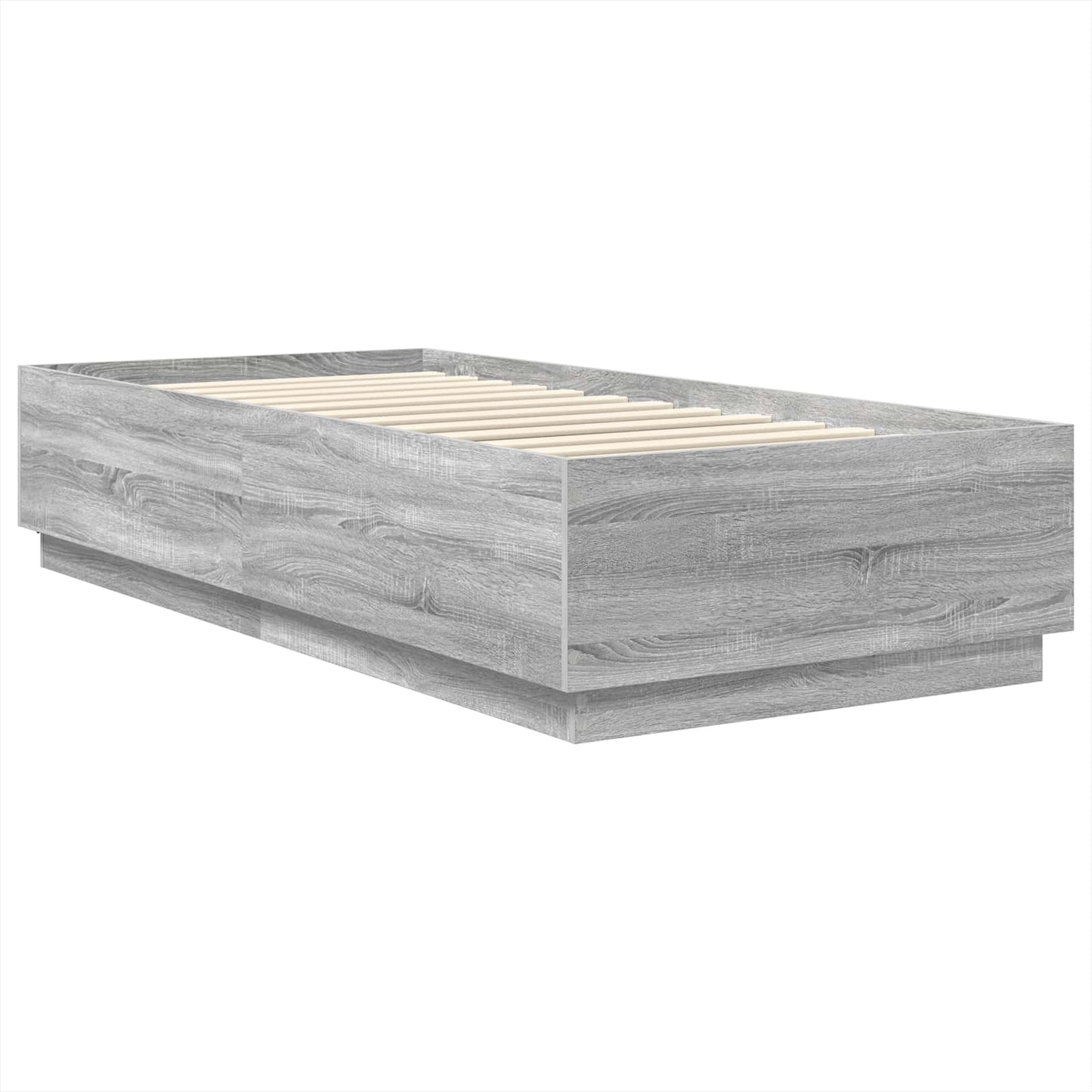vidaXL Σκελετός Κρεβατιού Γκρι Sonoma 70 x 190 cm Επεξεργασμένο Ξύλο