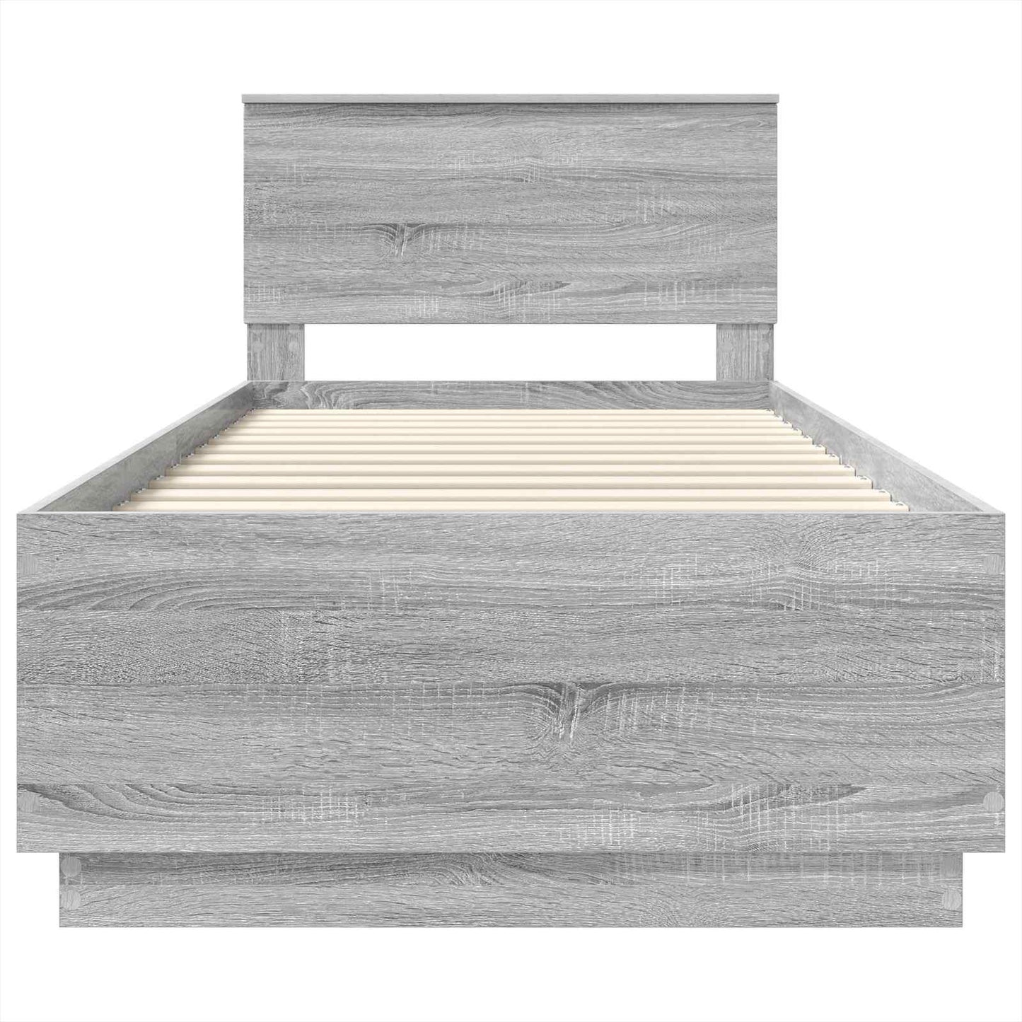 vidaXL Σκελετός Κρεβατιού Γκρι Sonoma 70 x 190 cm Επεξεργασμένο Ξύλο