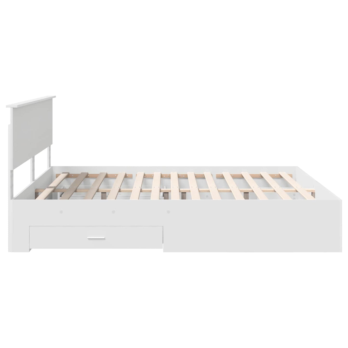 vidaXL Σκελετός Κρεβατιού Λευκό 180 x 200 cm Επεξεργασμένο ξύλο