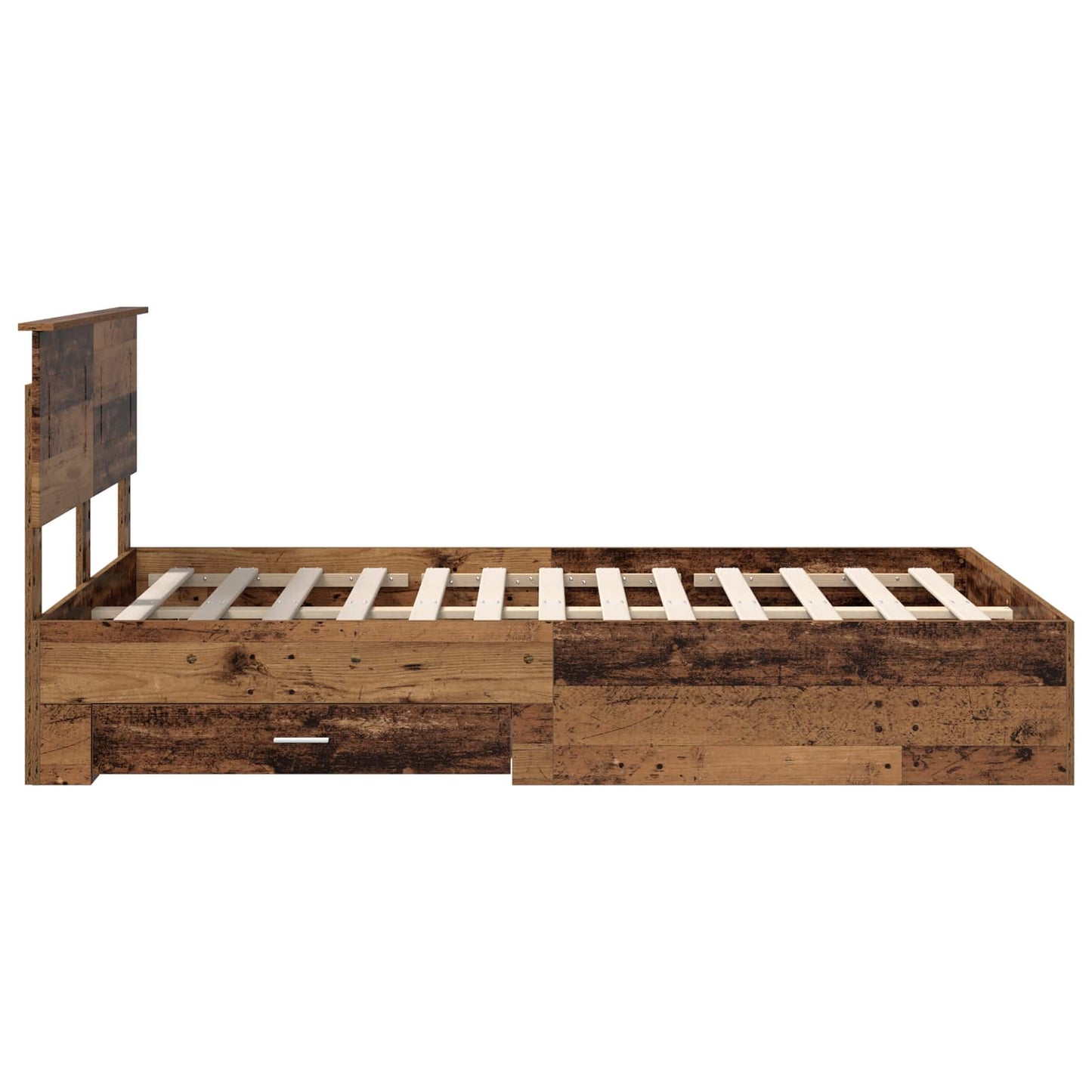 vidaXL Σκελετός Κρεβατιού Παλιό ξύλο 120 x 190 cm Επεξεργασμένο ξύλο