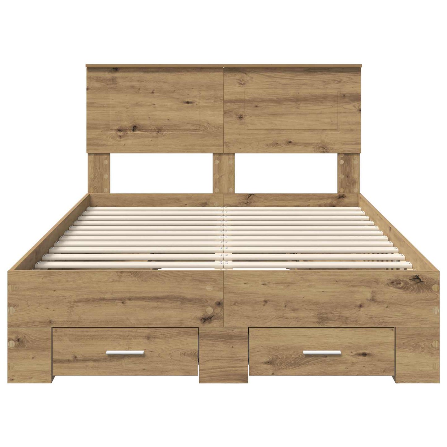 vidaXL Σκελετός Κρεβατιού Artisan Oak 120 x 190 cm Επεξεργασμένο ξύλο