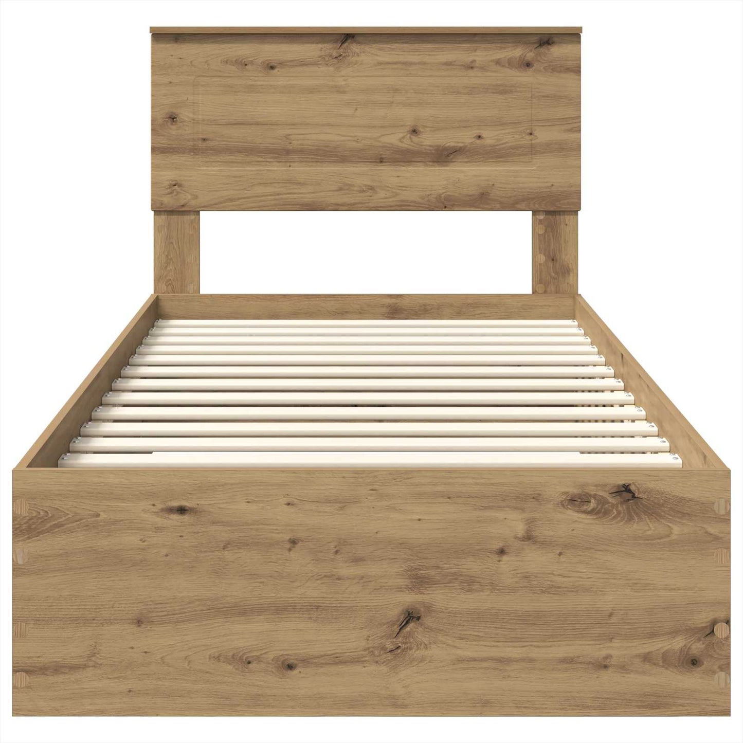 vidaXL Σκελετός Κρεβατιού Artisan Oak 90 x 200 cm Επεξεργασμένο ξύλο