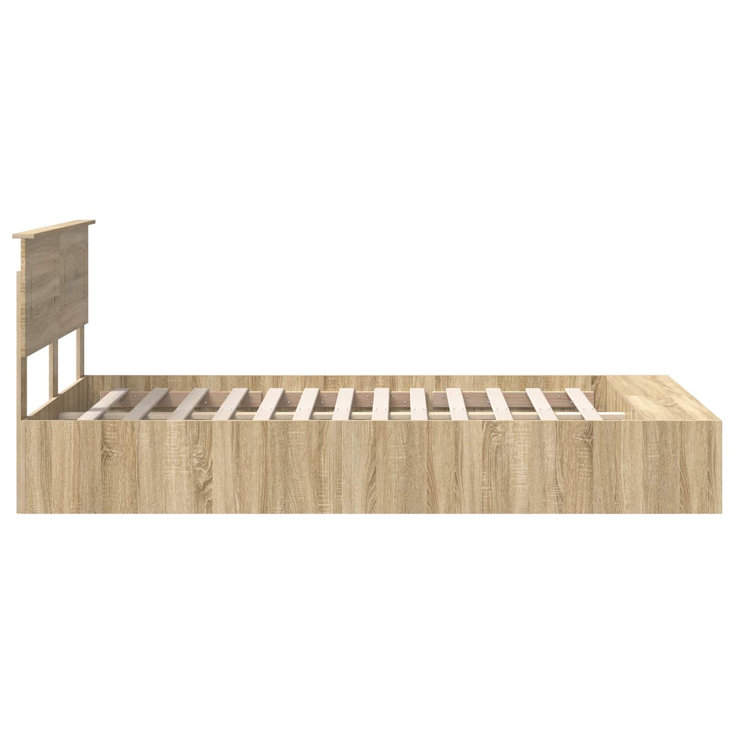 vidaXL Σκελετός Κρεβατιού Δρύς Sonoma 120 x 200 cm Επεξεργασμένο ξύλο