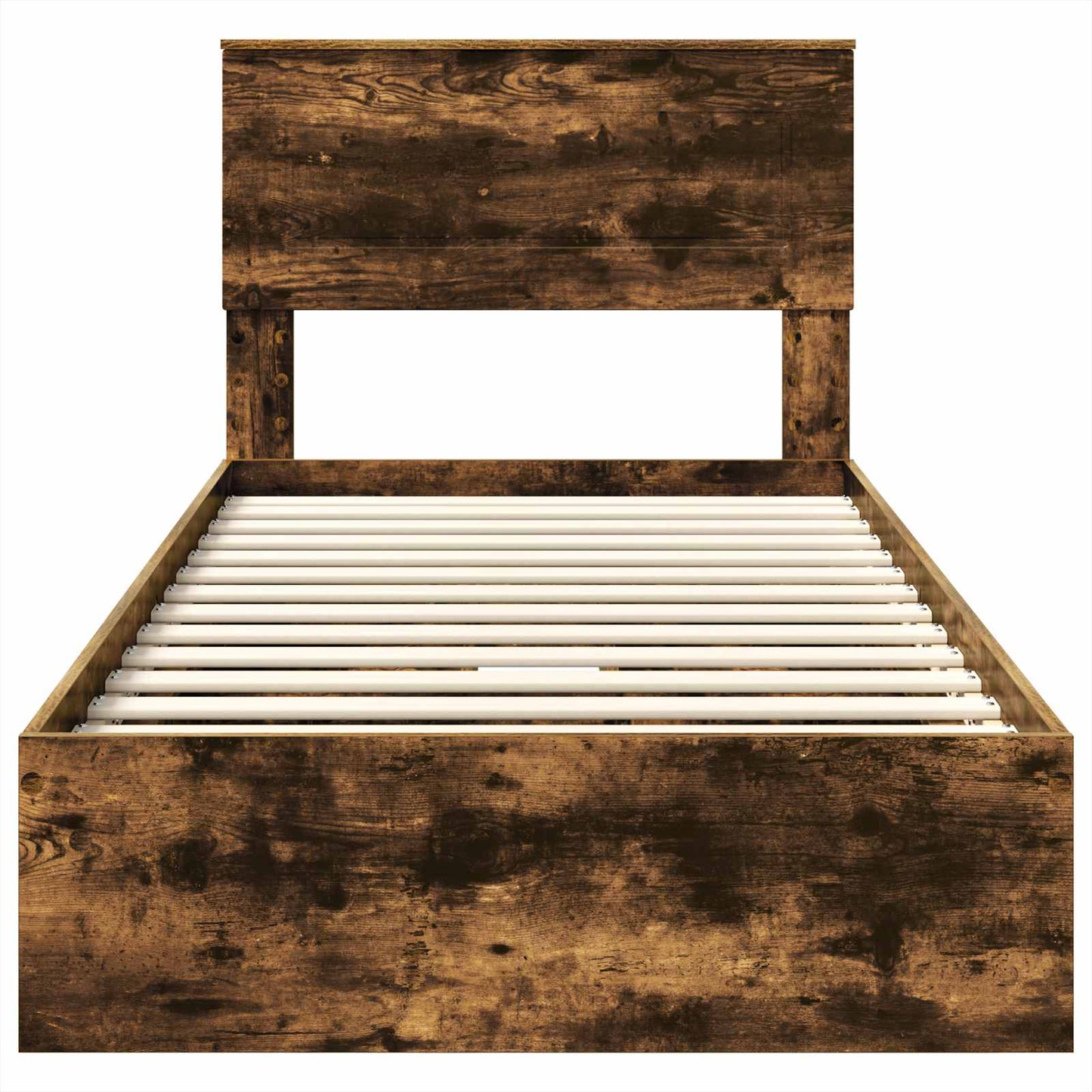 vidaXL Κρεβάτι Αποθήκης Καπνιστό Δρύς 75 x 190 cm Επεξεργασμένο ξύλο