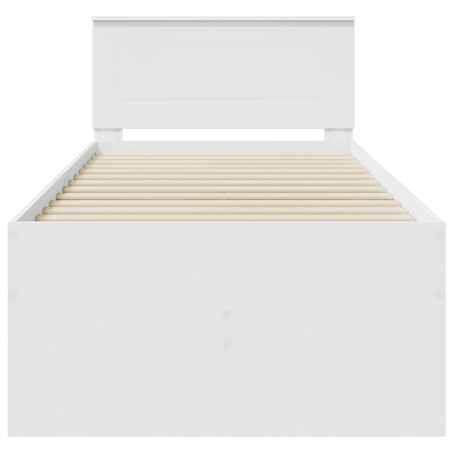 vidaXL Καναπές Κρεβάτι Λευκό και Μαύρο 75 x 190 cm Επεξεργασμένο Ξύλο