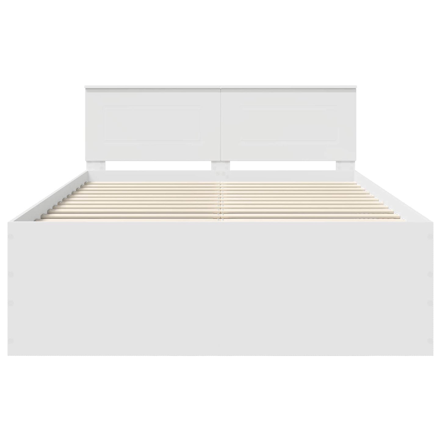 vidaXL Σκελετός Κρεβατιού Λευκό 160 x 200 cm Επεξεργασμένο ξύλο