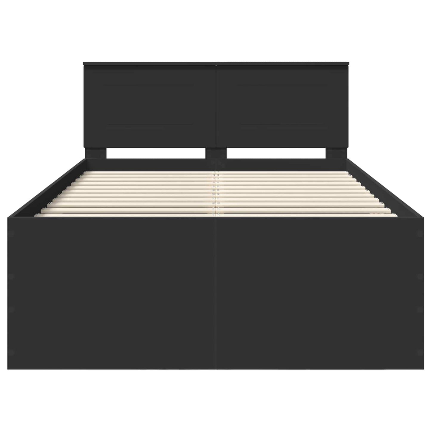 vidaXL Σκελετός Κρεβατιού Μαύρο 120 x 200 cm Επεξεργασμένο ξύλο