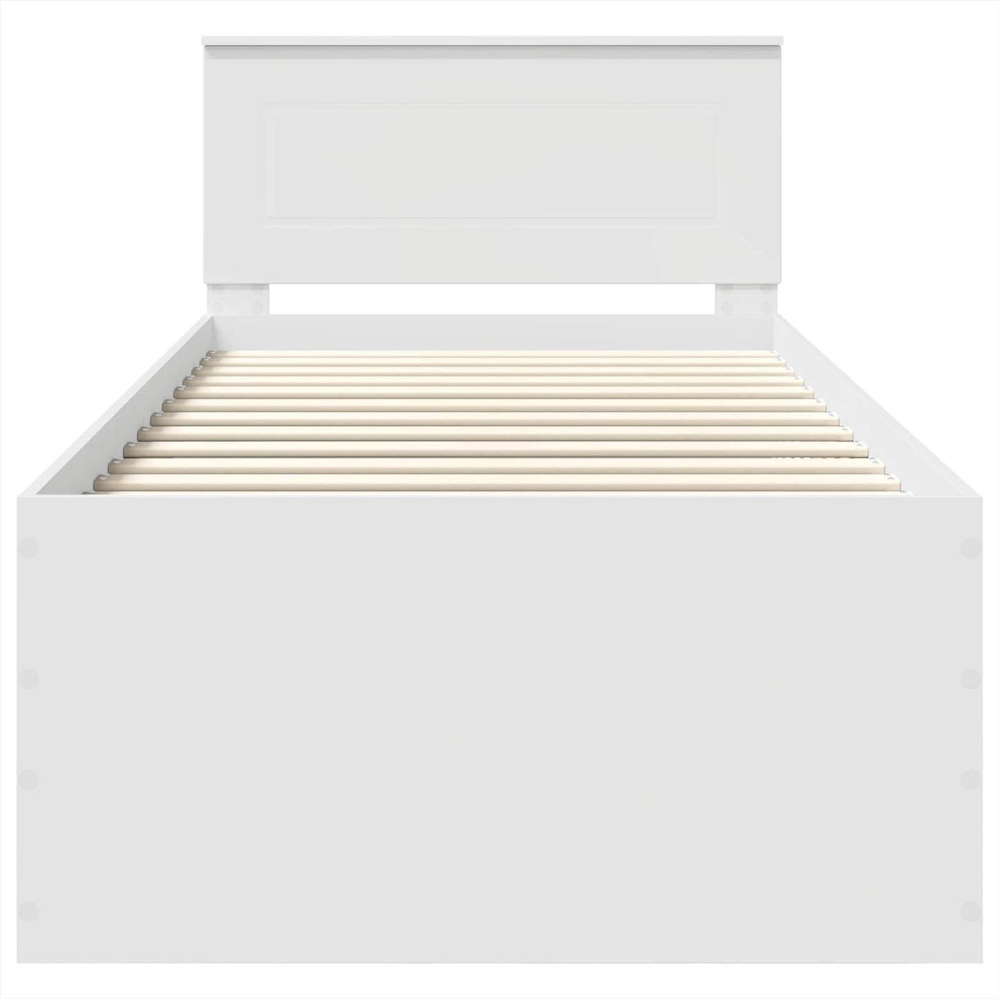 vidaXL Σκελετός Κρεβατιού Λευκό 120 x 200 cm Επεξεργασμένο ξύλο