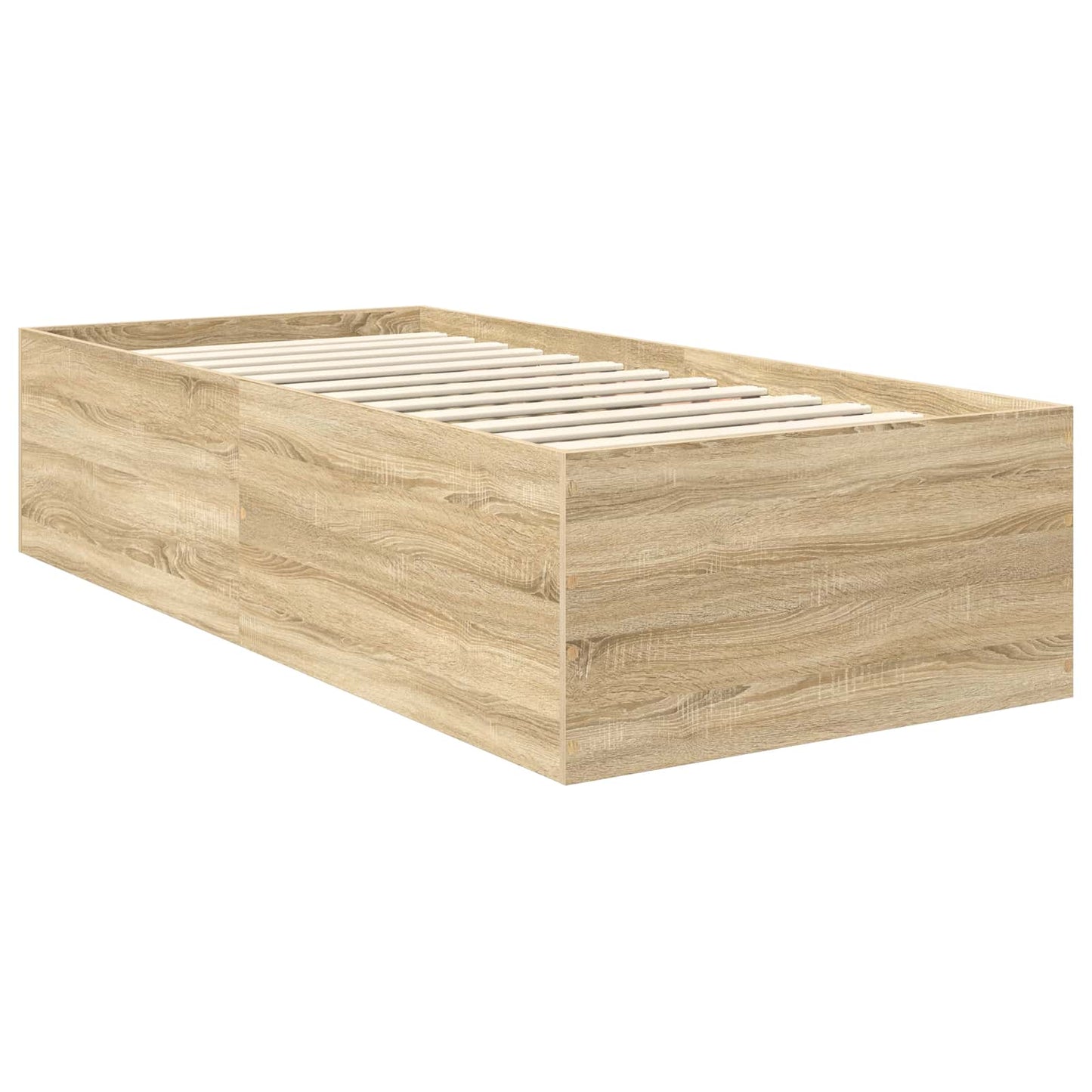 vidaXL Σκελετός Κρεβατιού Δρύς Sonoma 120 x 200 cm Επεξεργασμένο ξύλο