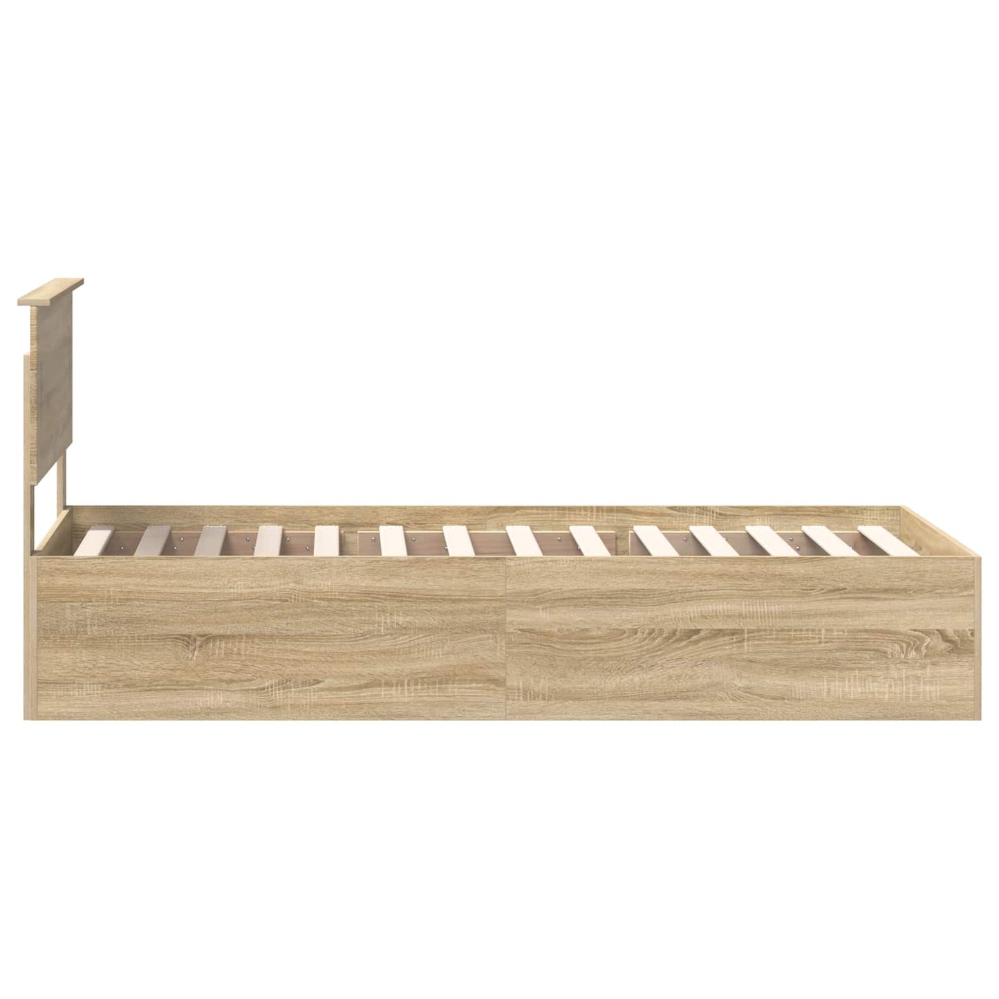 vidaXL Σκελετός Κρεβατιού Δρύς Sonoma 120 x 200 cm Επεξεργασμένο ξύλο