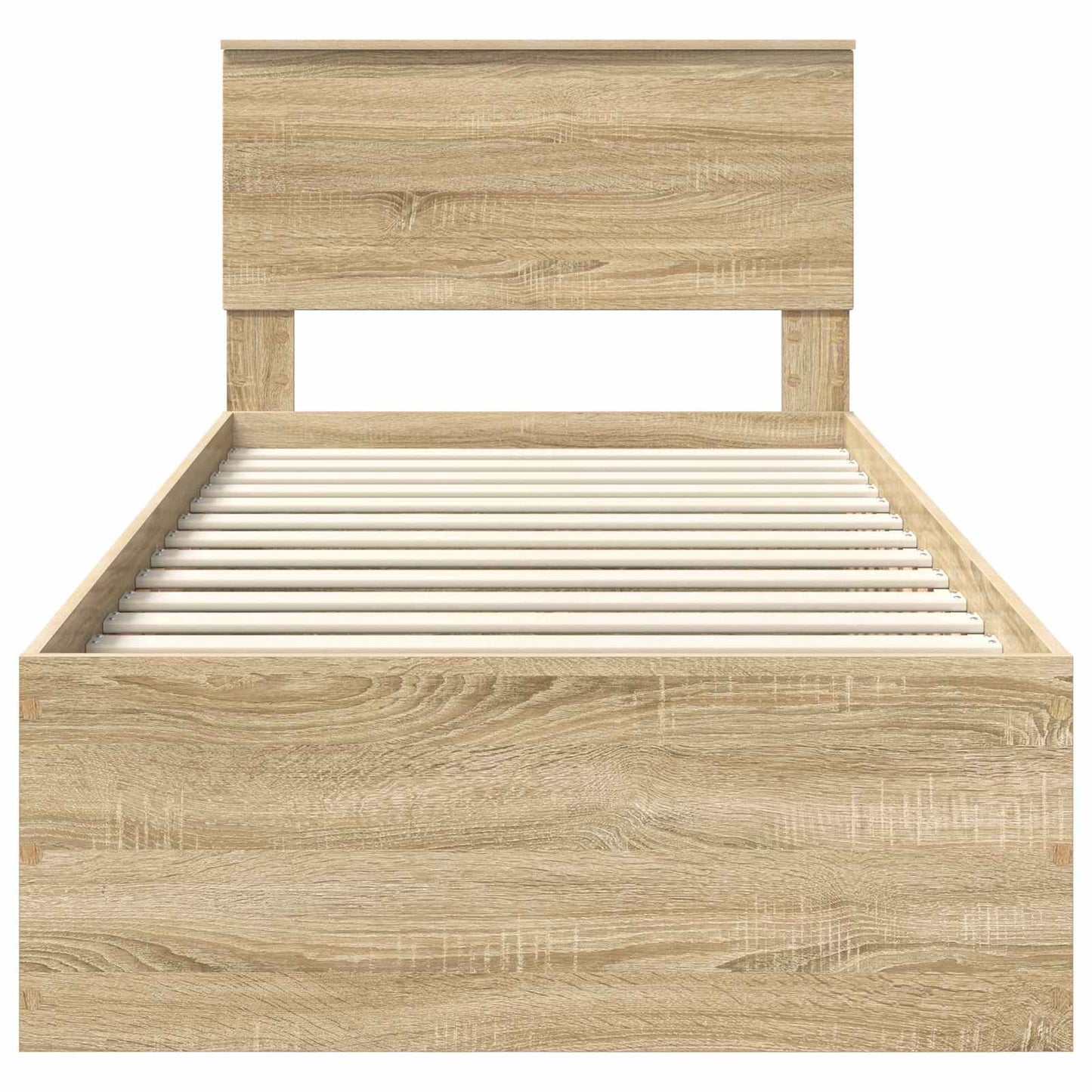 vidaXL Σκελετός Κρεβατιού Δρύς Sonoma 90 x 190 cm Επεξεργασμένο ξύλο