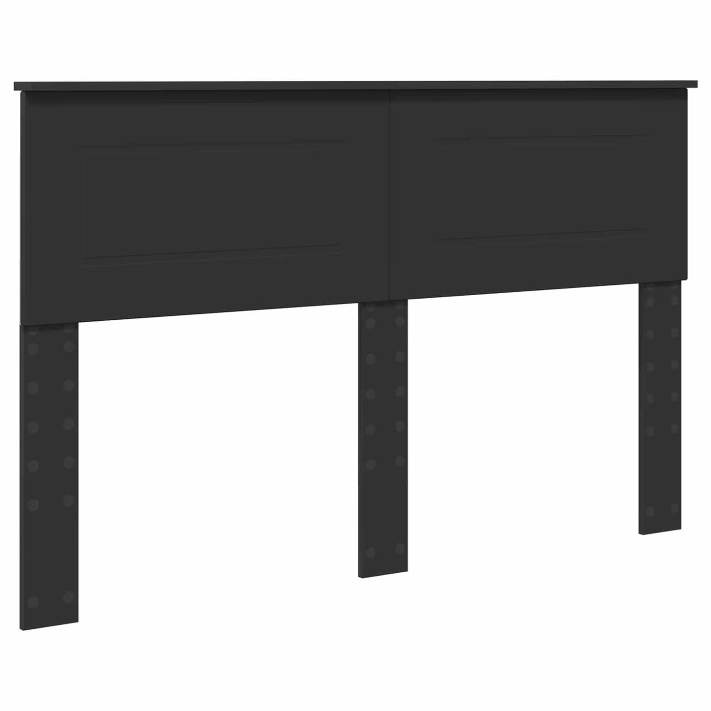 vidaXL Σκελετός Κρεβατιού Μαύρο 140 x 200 cm Επεξεργασμένο ξύλο