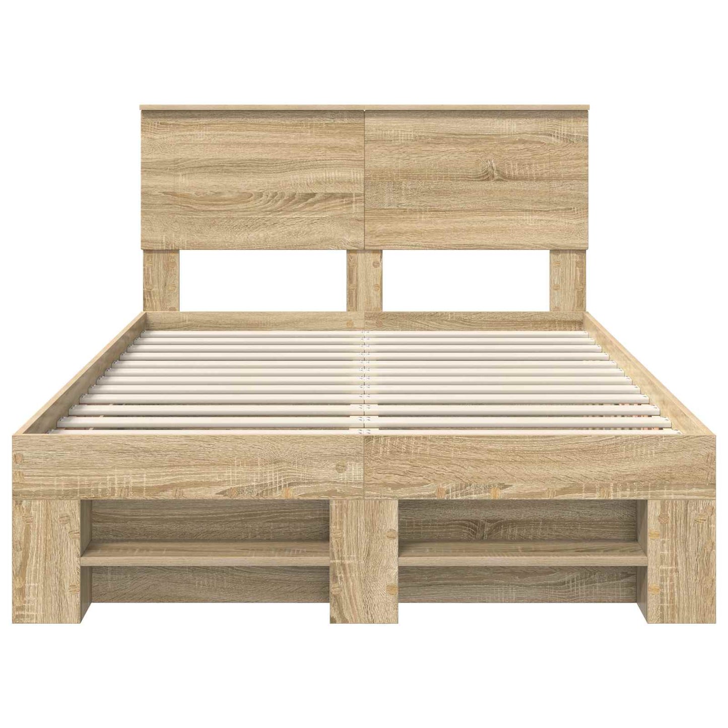 vidaXL Σκελετός Κρεβατιού Δρύς Sonoma 120 x 200 cm Επεξεργασμένο ξύλο