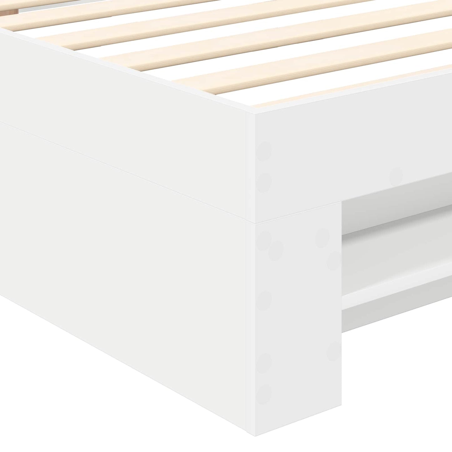 vidaXL Σκελετός Κρεβατιού Λευκό 90 x 200 cm Επεξεργασμένο ξύλο