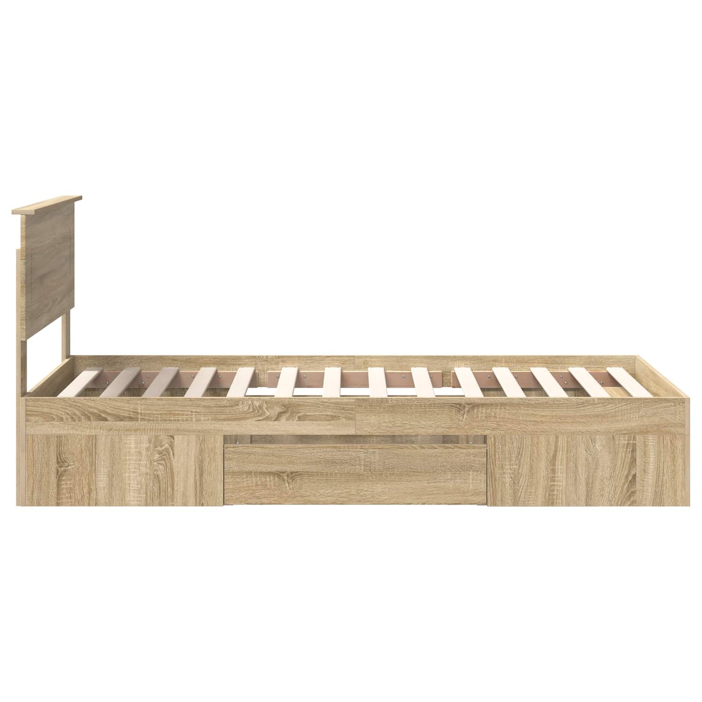 vidaXL Σκελετός Κρεβατιού Δρύς Sonoma 80 x 200 cm Επεξεργασμένο ξύλο