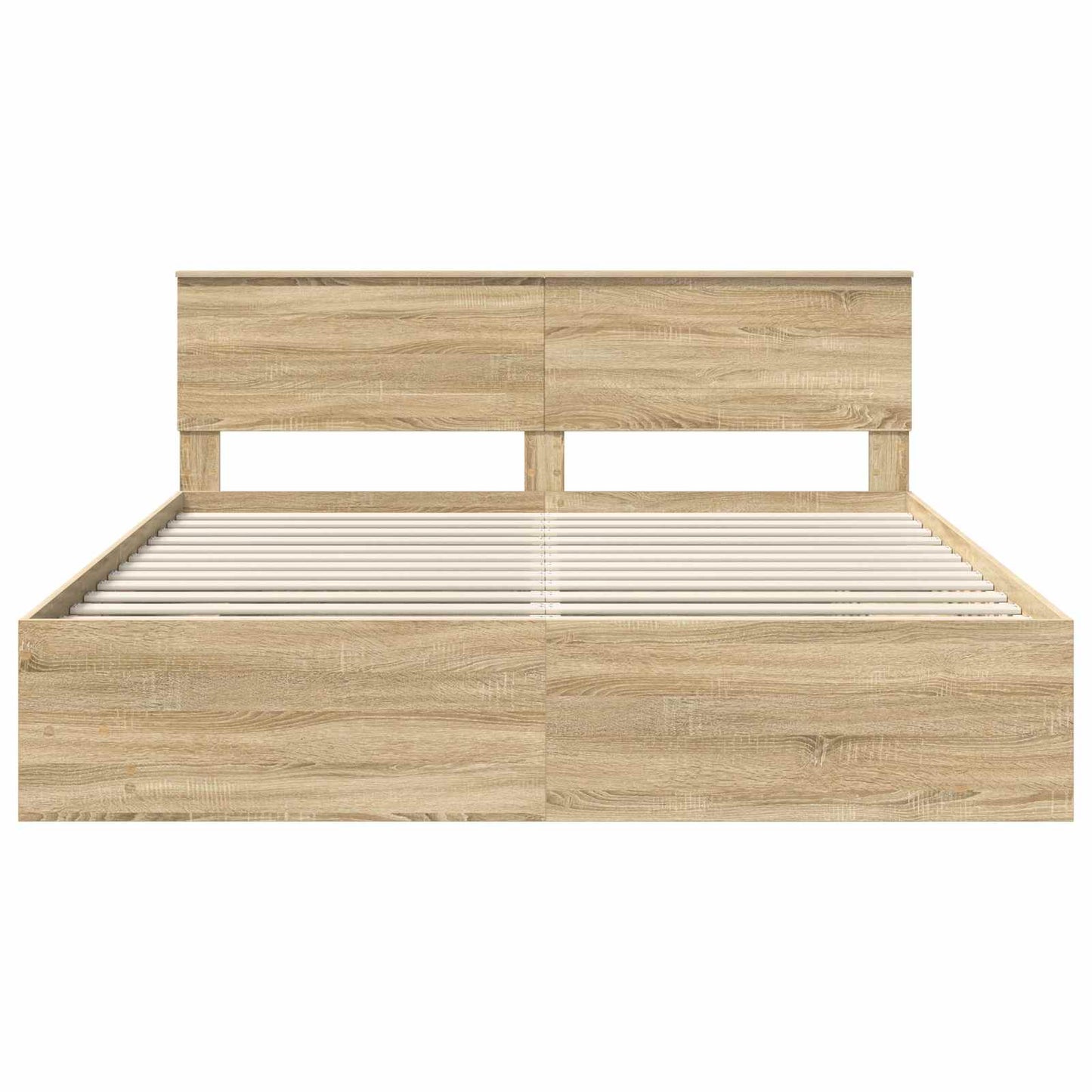 vidaXL Σκελετός Κρεβατιού Δρύς Sonoma 180 x 200 cm Επεξεργασμένο ξύλο
