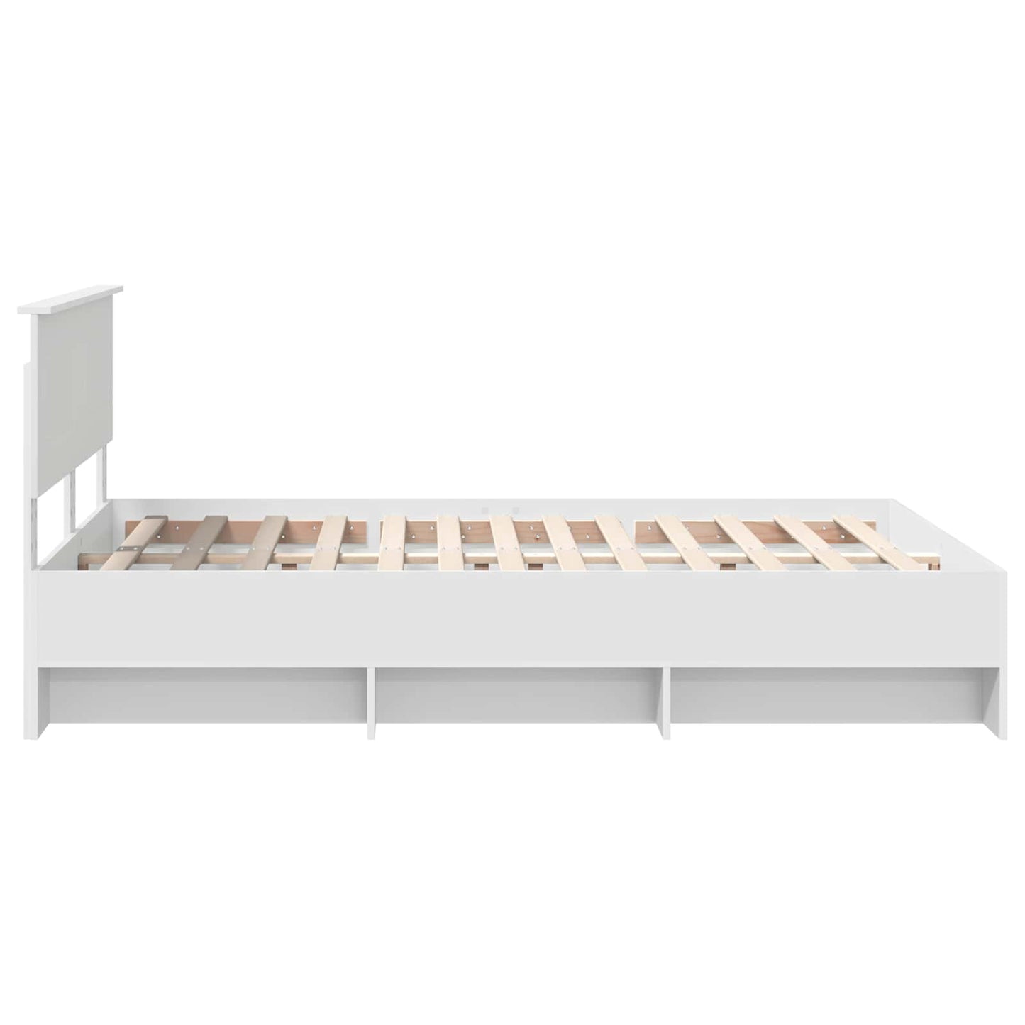 vidaXL Σκελετός Κρεβατιού Λευκό 140 x 200 cm Επεξεργασμένο ξύλο