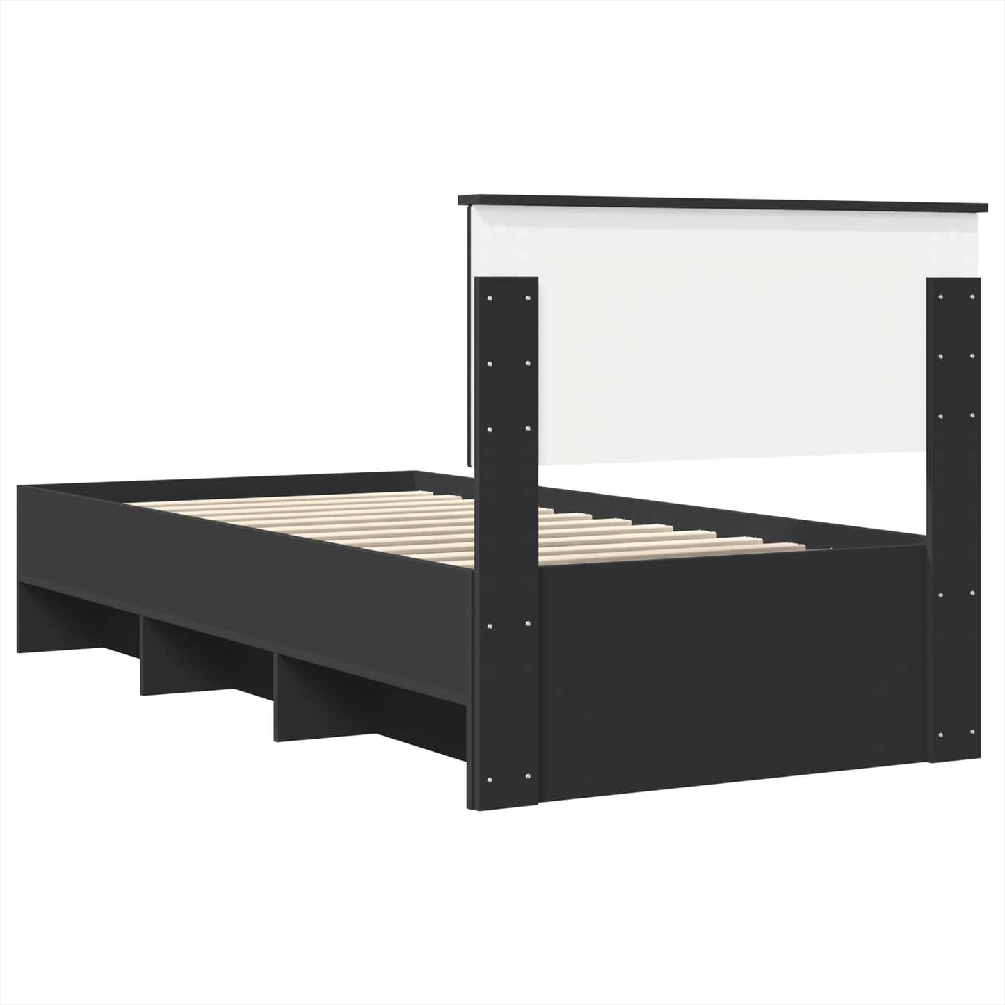 vidaXL Σκελετός Κρεβατιού Μαύρο 80 x 200 cm Επεξεργασμένο ξύλο