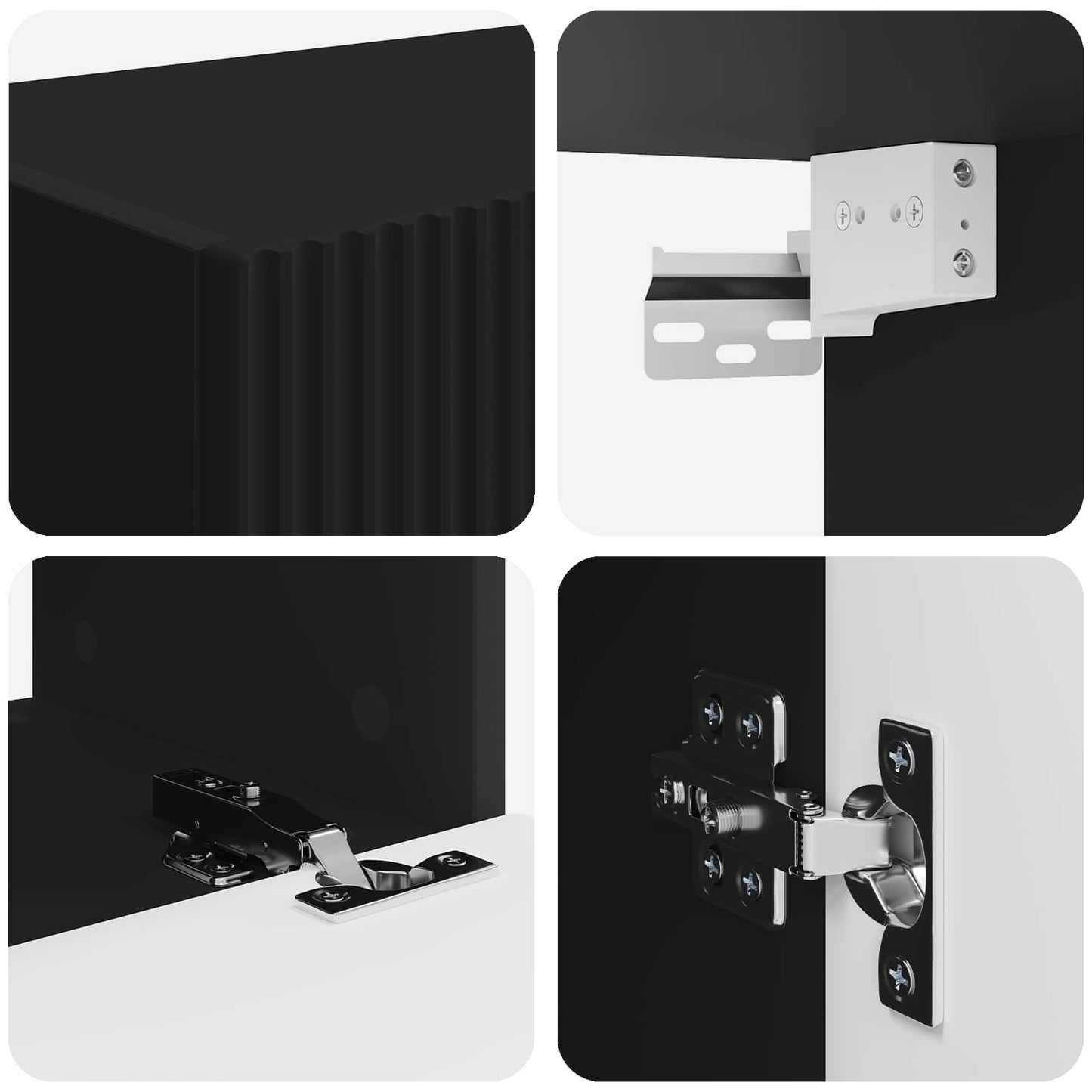 vidaXL Μαύρο 60 x 31 x 29,5 εκ