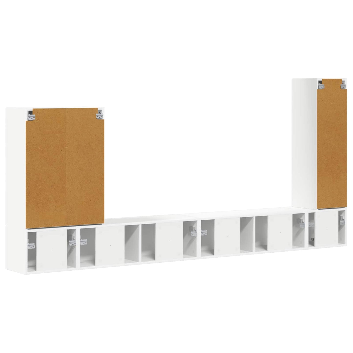 vidaXL Επιτοίχιο 6 pcs Λευκό