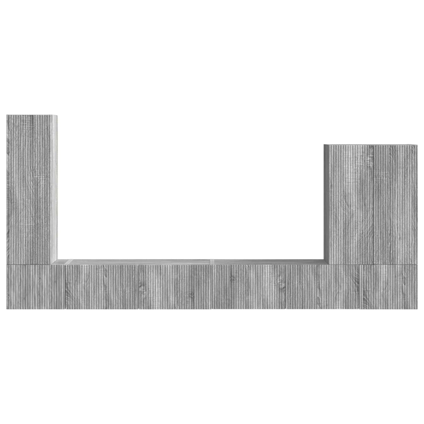 vidaXL Επιτοίχιο 6 pcs Γκρίζο Σονομα