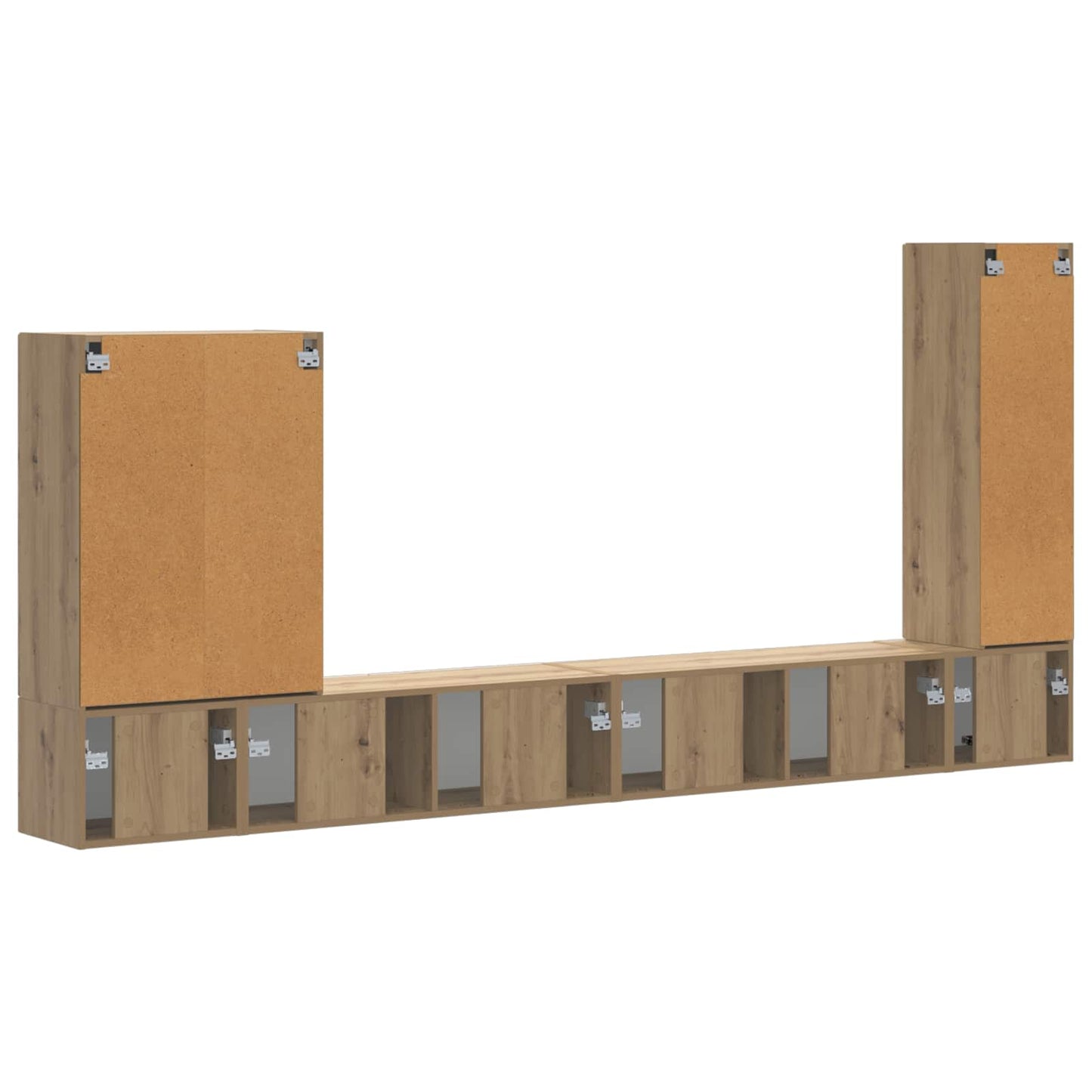 vidaXL Επιτοίχιο 6 pcs Artisan Oak