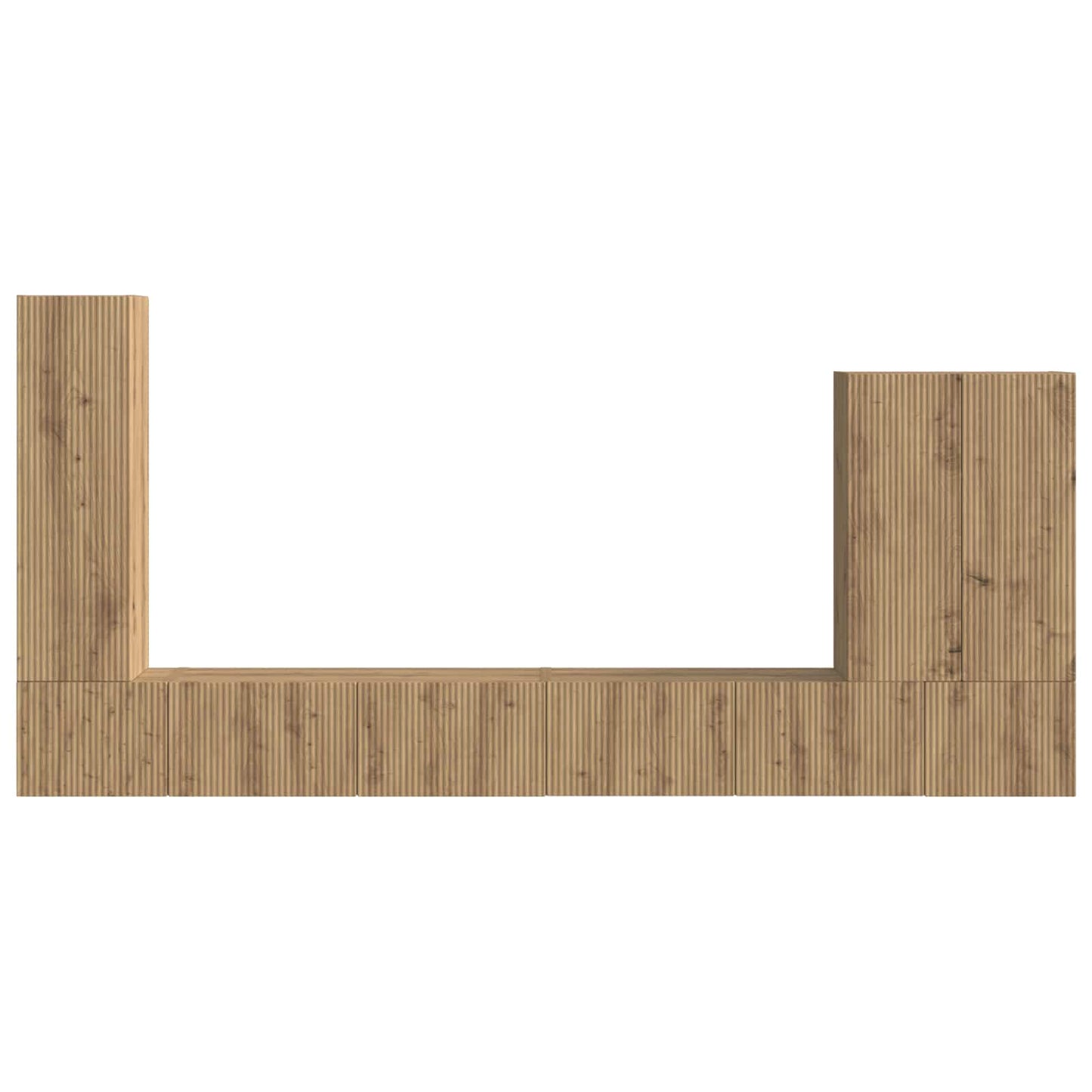 vidaXL Επιτοίχιο 6 pcs Artisan Oak