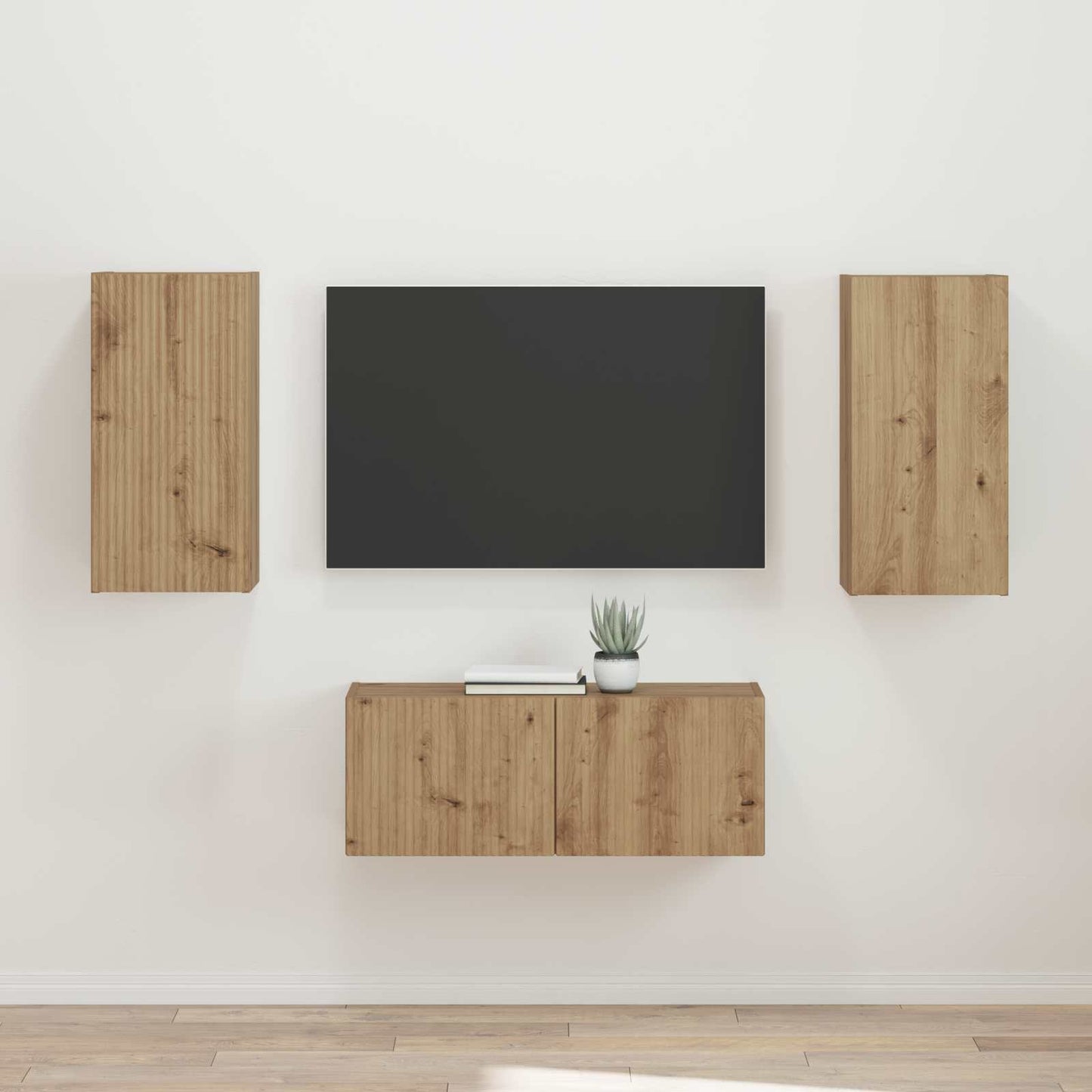 vidaXL Σετ επίπλου τηλεόρασης 2 pcs Artisan Oak Επεξεργασμένο ξύλο