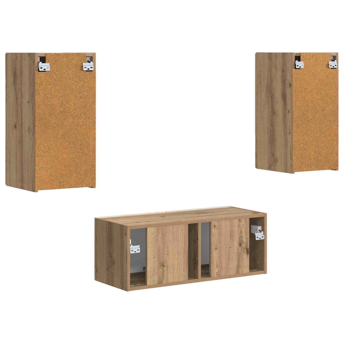 vidaXL Σετ επίπλου τηλεόρασης 2 pcs Artisan Oak Επεξεργασμένο ξύλο