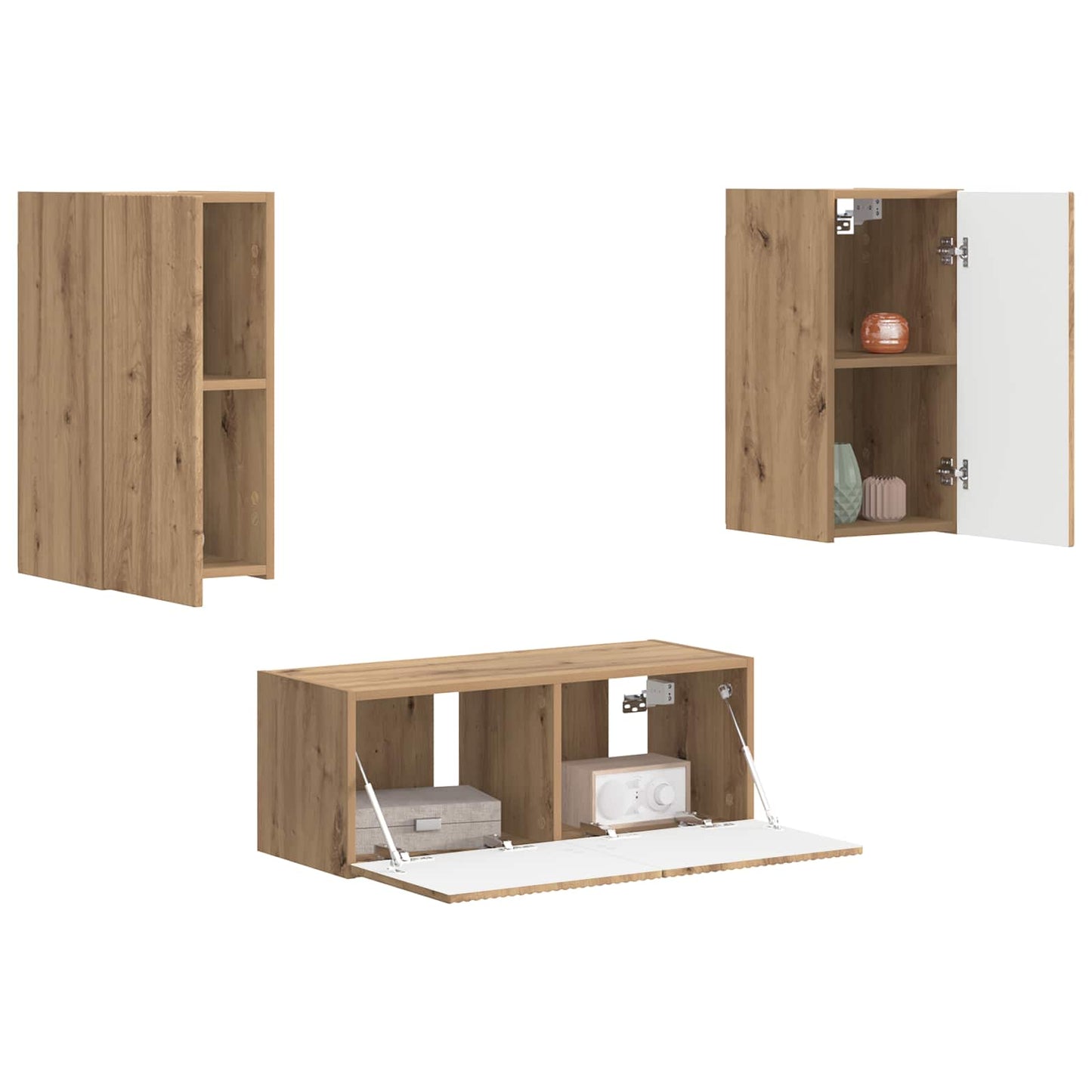 vidaXL Σετ επίπλου τηλεόρασης 2 pcs Artisan Oak Επεξεργασμένο ξύλο