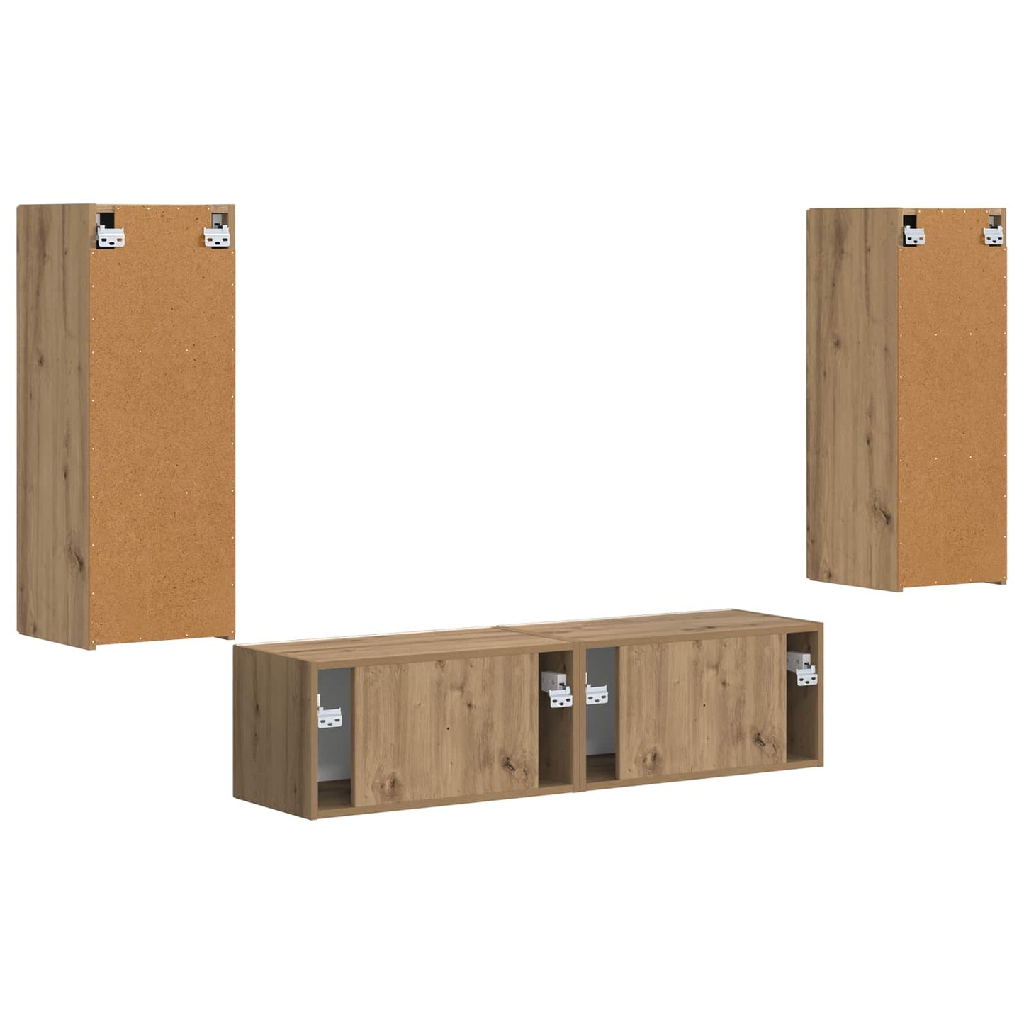 vidaXL Σετ επίπλου τηλεόρασης 2 pcs Artisan Oak Επεξεργασμένο ξύλο