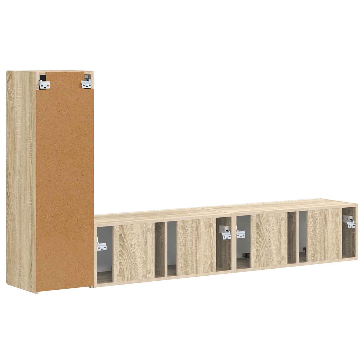 vidaXL Σετ επίπλου τηλεόρασης 2 pcs Δρύς Sonoma Επεξεργασμένο ξύλο