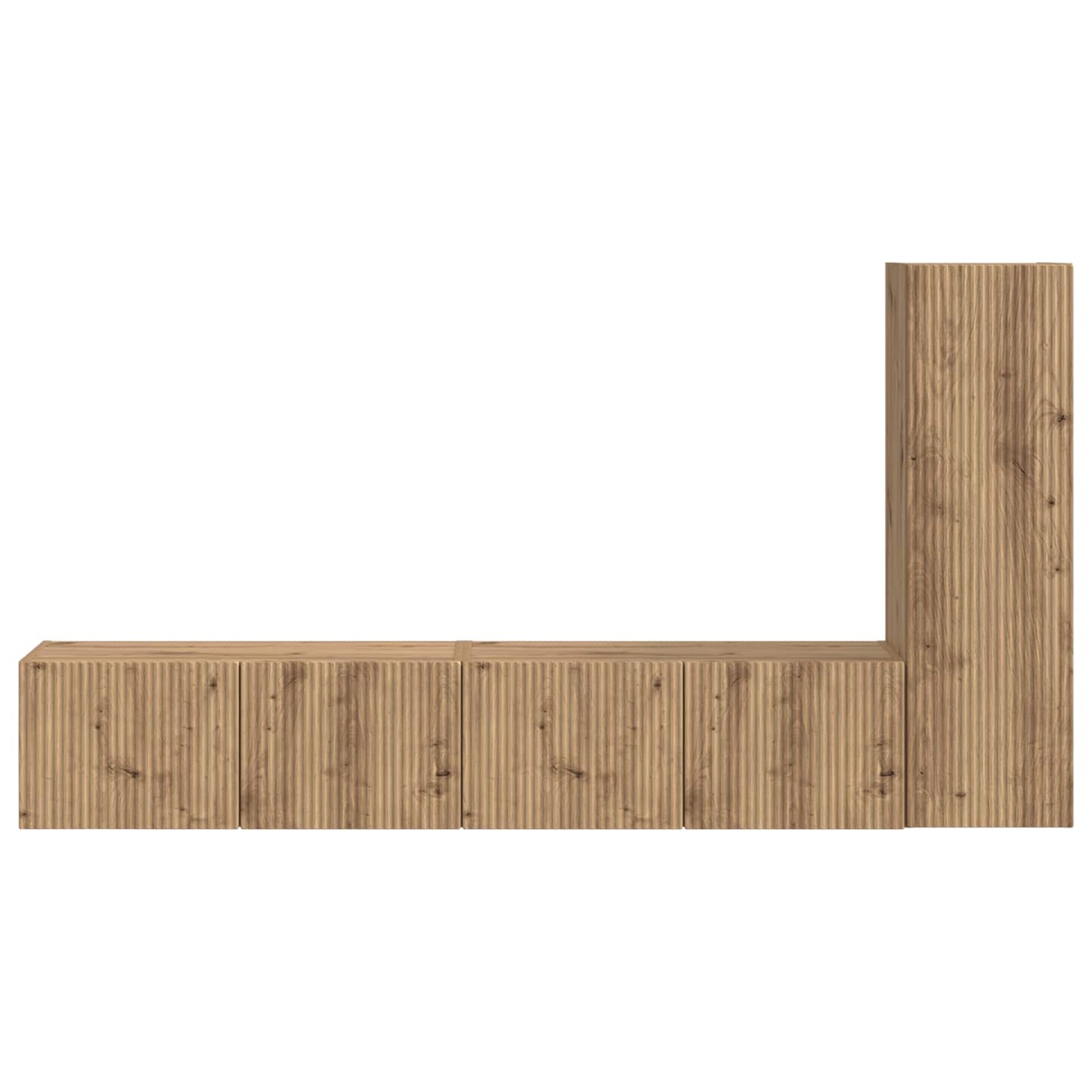 vidaXL Σετ επίπλου τηλεόρασης 2 pcs Artisan Oak Επεξεργασμένο ξύλο