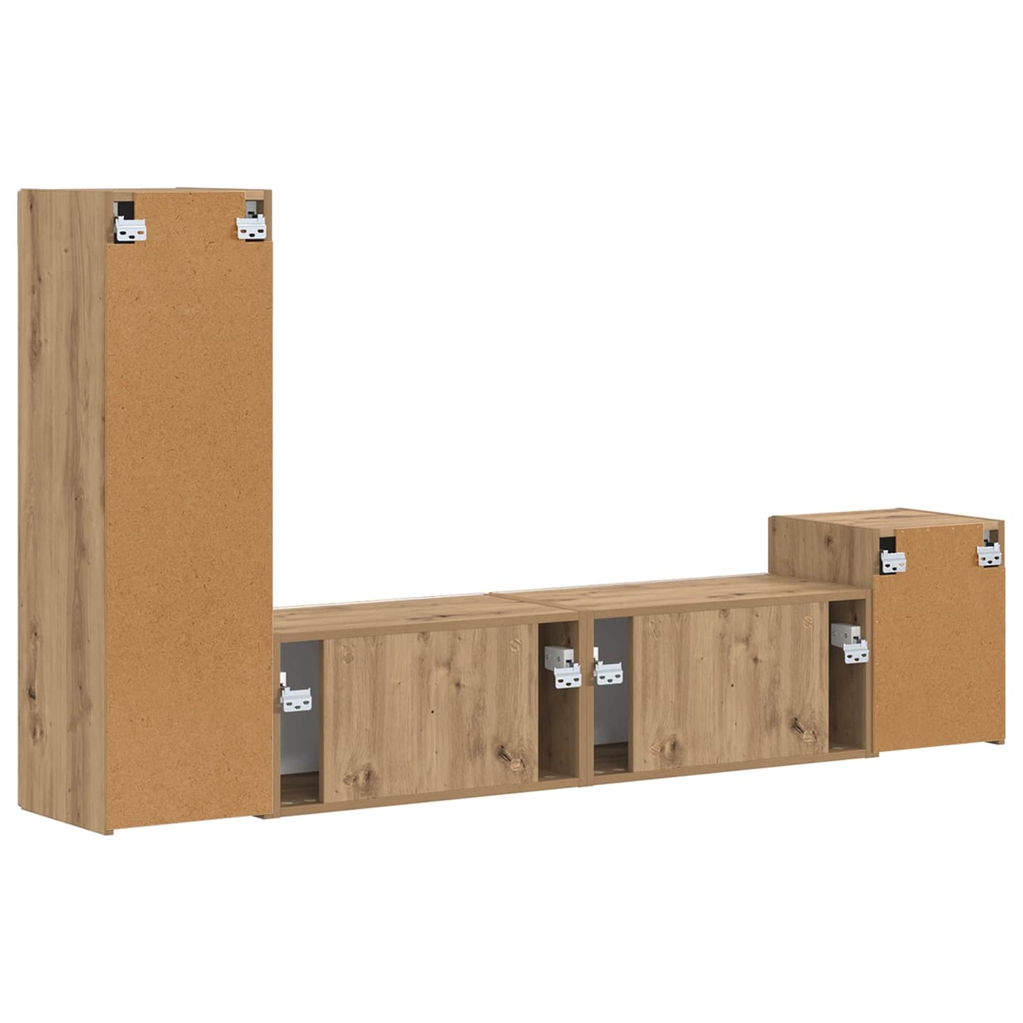 vidaXL Σετ επίπλου τηλεόρασης 4 pcs Artisan Oak Επεξεργασμένο ξύλο