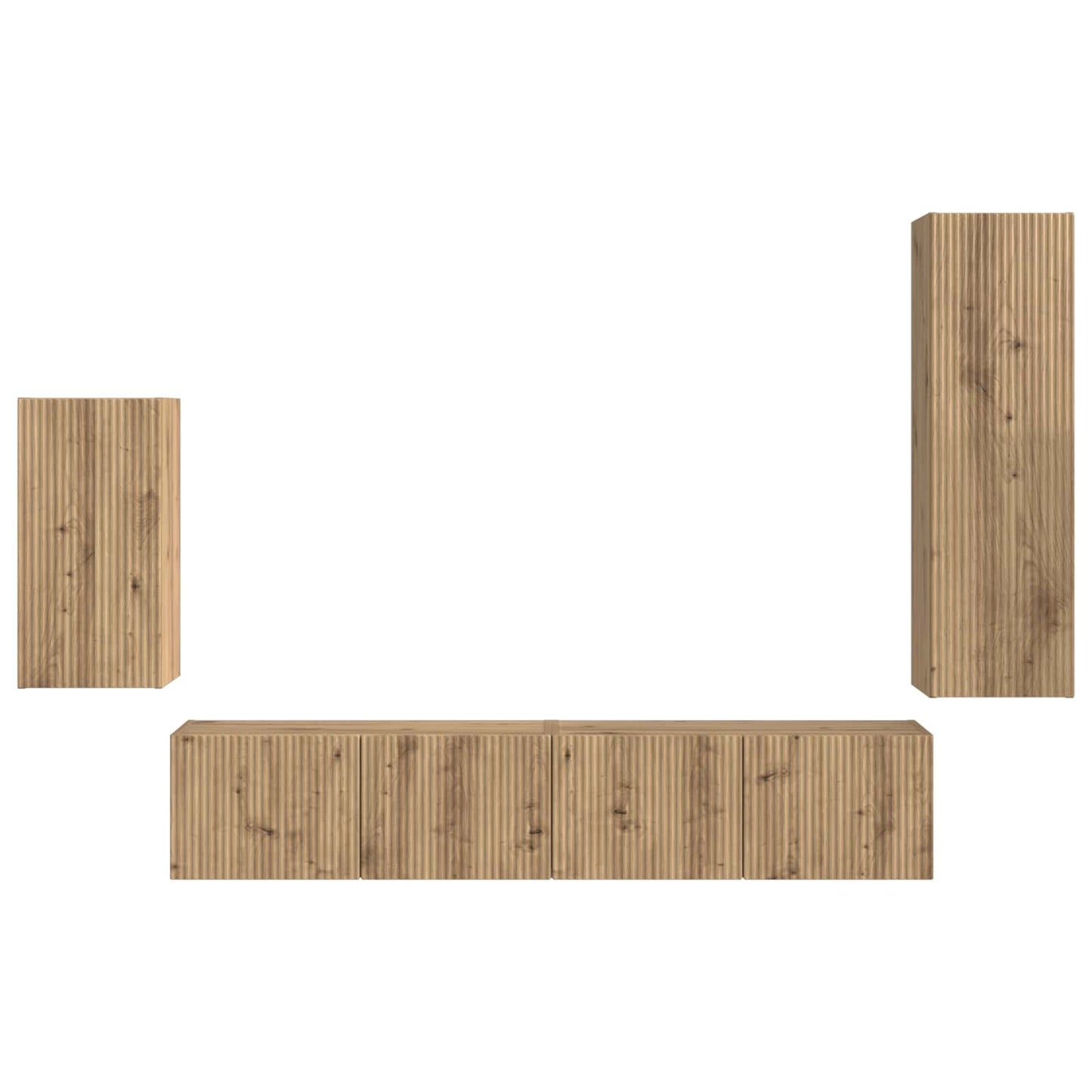 vidaXL Σετ επίπλου τηλεόρασης 3 pcs Artisan Oak Επεξεργασμένο ξύλο