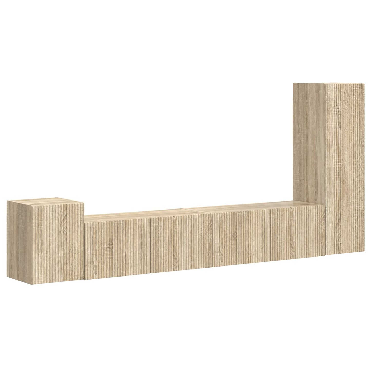 vidaXL Σετ επίπλου τηλεόρασης 3 pcs Δρύς Sonoma Επεξεργασμένο ξύλο