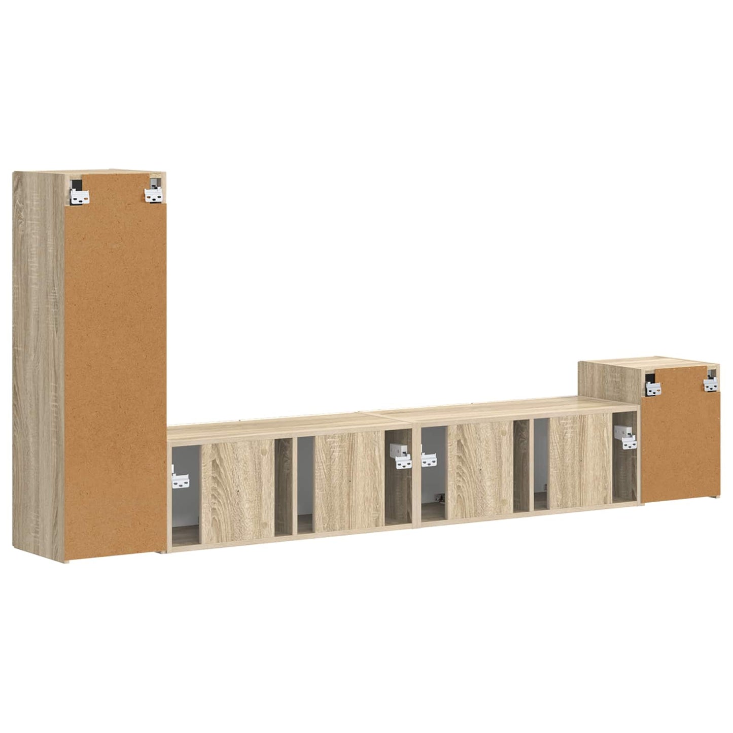 vidaXL Σετ επίπλου τηλεόρασης 3 pcs Δρύς Sonoma Επεξεργασμένο ξύλο