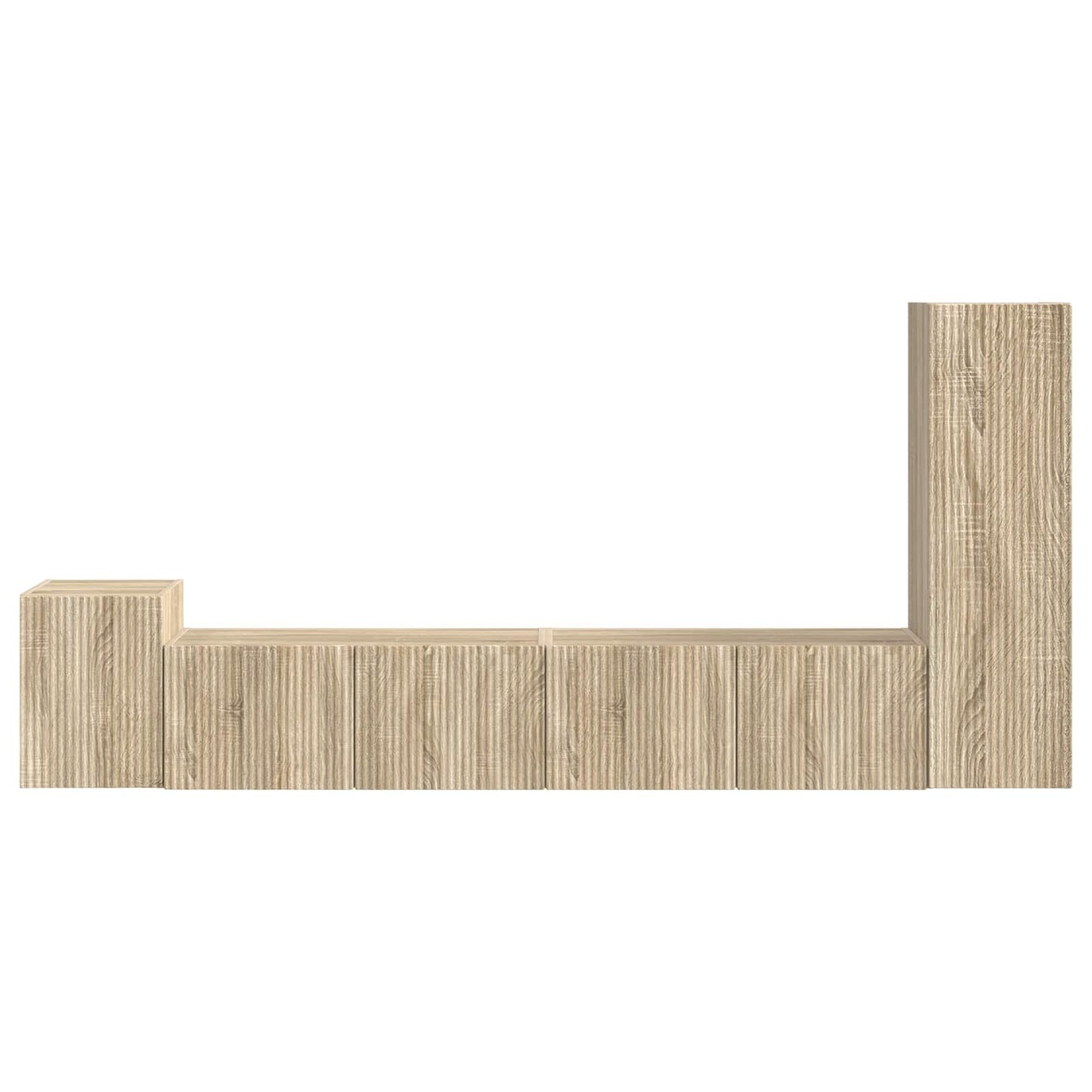 vidaXL Σετ επίπλου τηλεόρασης 3 pcs Δρύς Sonoma Επεξεργασμένο ξύλο