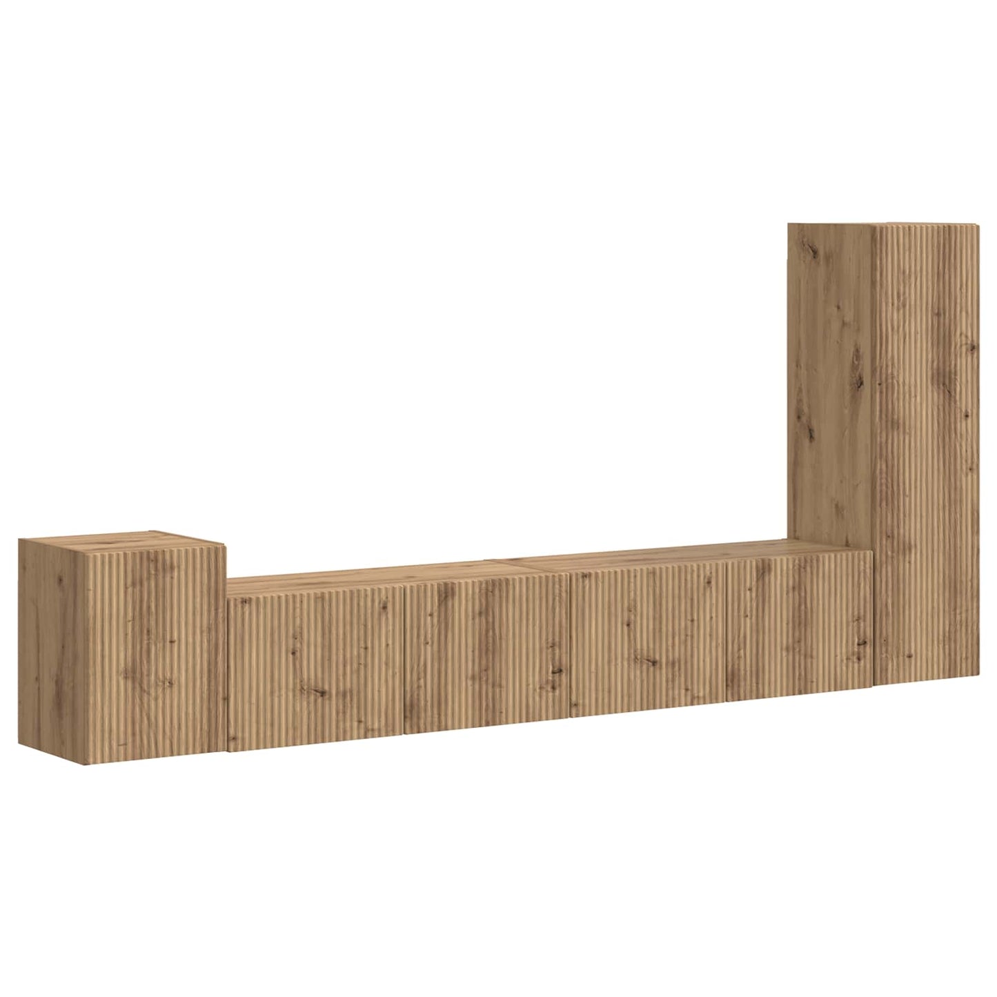 vidaXL Σετ επίπλου τηλεόρασης 3 pcs Artisan Oak Επεξεργασμένο ξύλο