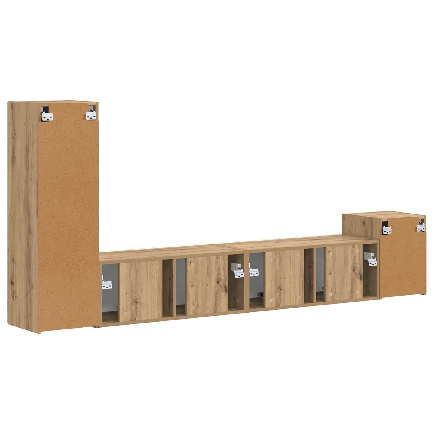 vidaXL Σετ επίπλου τηλεόρασης 3 pcs Artisan Oak Επεξεργασμένο ξύλο