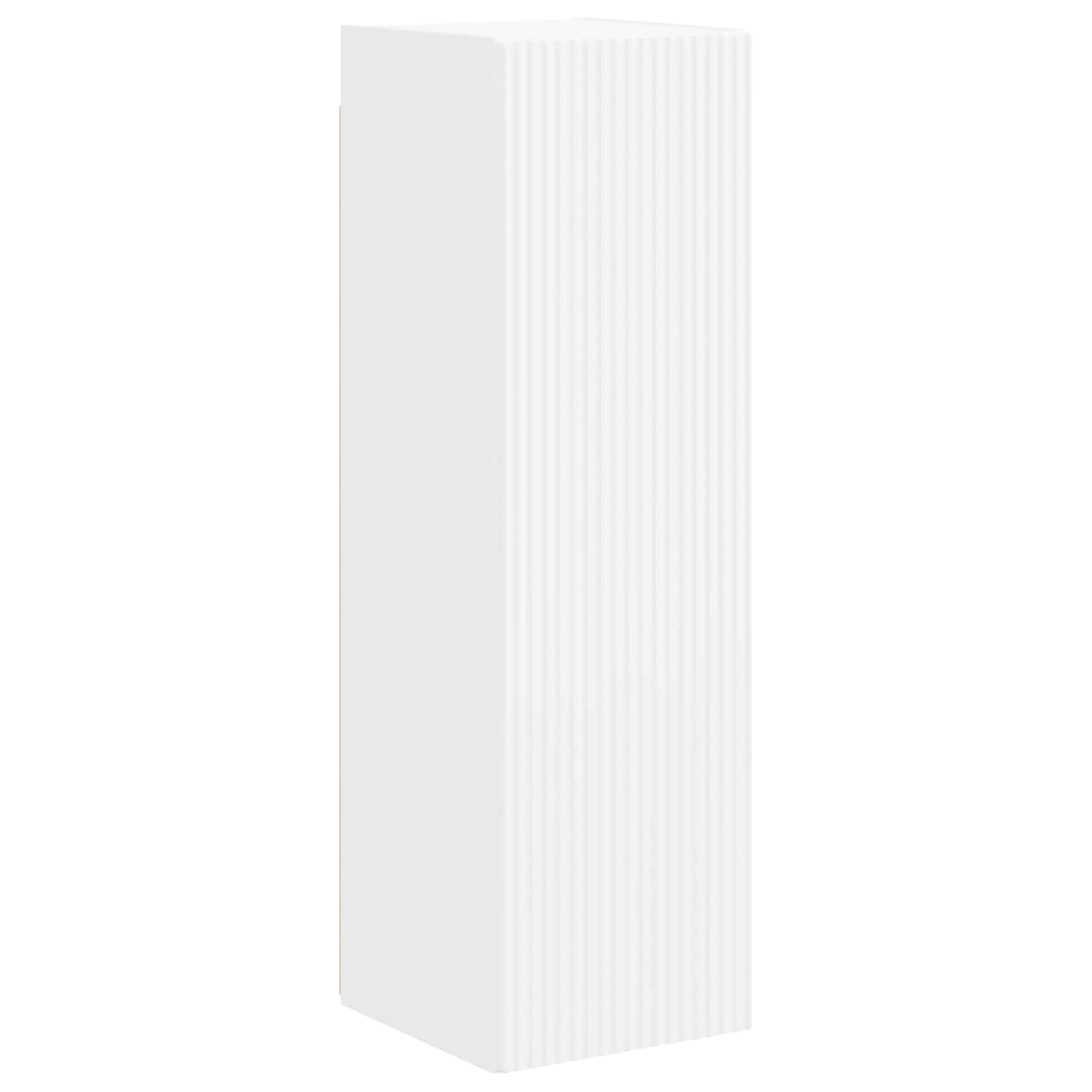 vidaXL Σετ επίπλου τηλεόρασης Επιτοίχιο 4 pcs Λευκό Επεξεργασμένο ξύλο