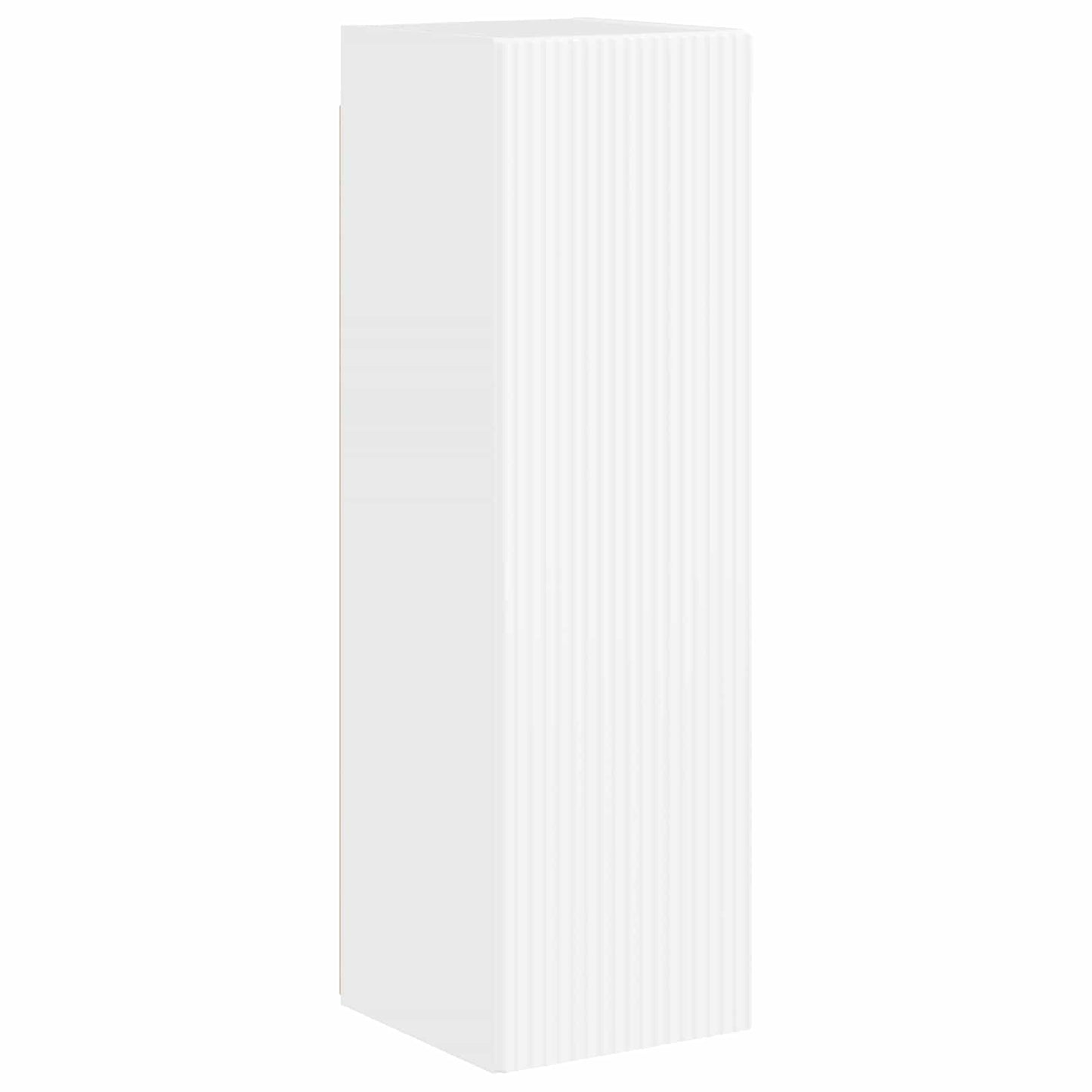 vidaXL Σετ επίπλου τηλεόρασης Επιτοίχιο 4 pcs Υψηλής γυαλάδας λευκό