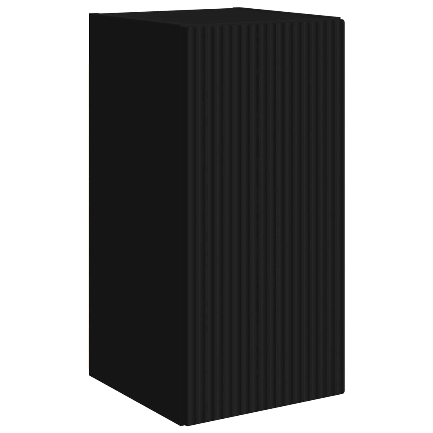 vidaXL Σετ επίπλου τηλεόρασης Επιτοίχιο 6 pcs Μαύρο Επεξεργασμένο ξύλο