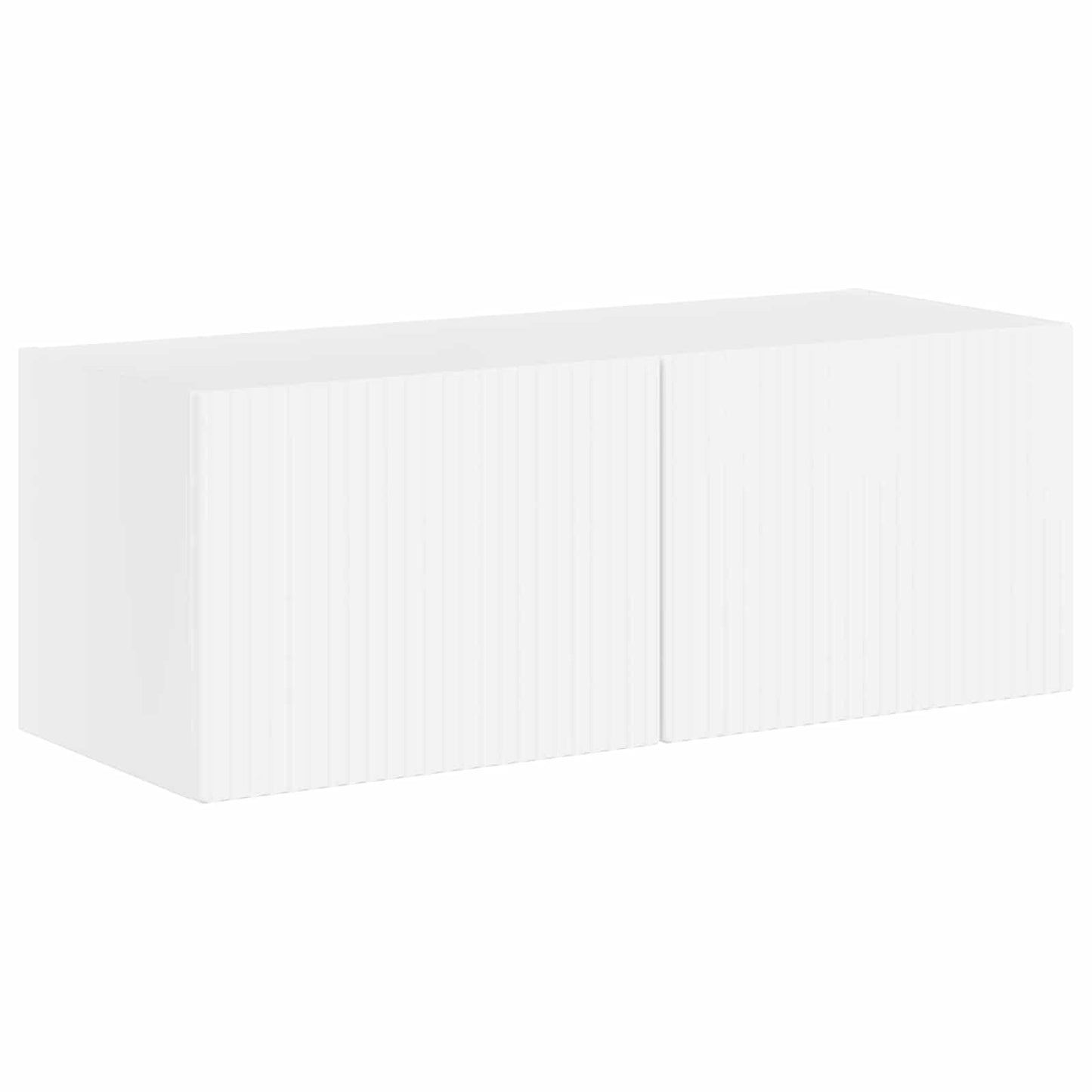 vidaXL Σετ επίπλου τηλεόρασης Επιτοίχιο 6 pcs Υψηλής γυαλάδας λευκό