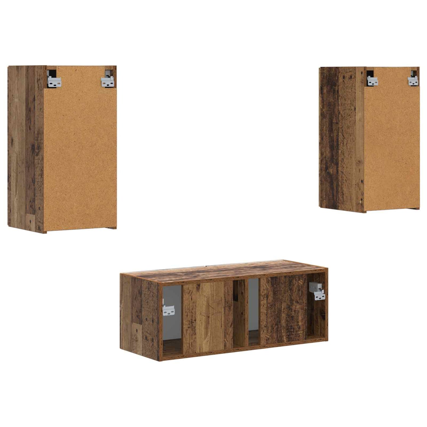 vidaXL Σετ επίπλου τηλεόρασης 6 pcs Παλιό ξύλο Επεξεργασμένο ξύλο