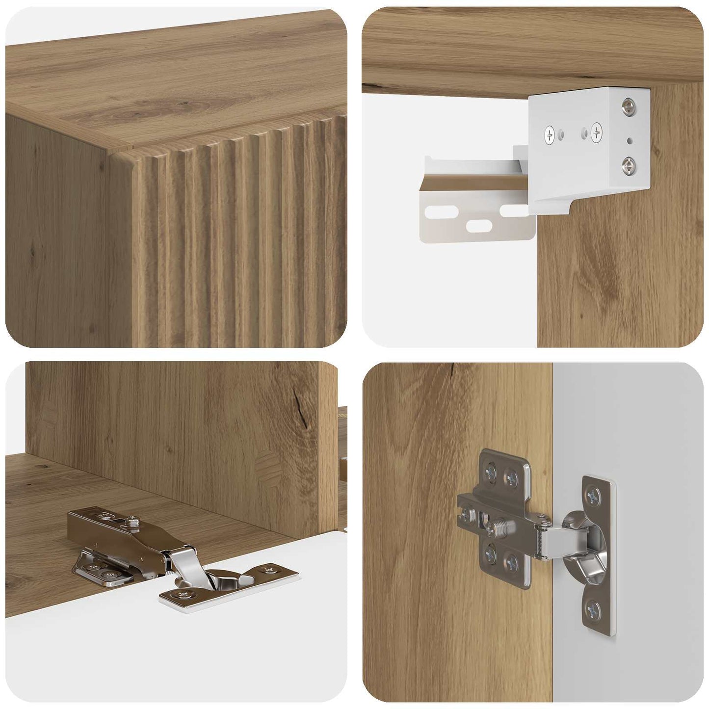 vidaXL Σετ επίπλου τηλεόρασης 6 pcs Artisan Oak Επεξεργασμένο ξύλο